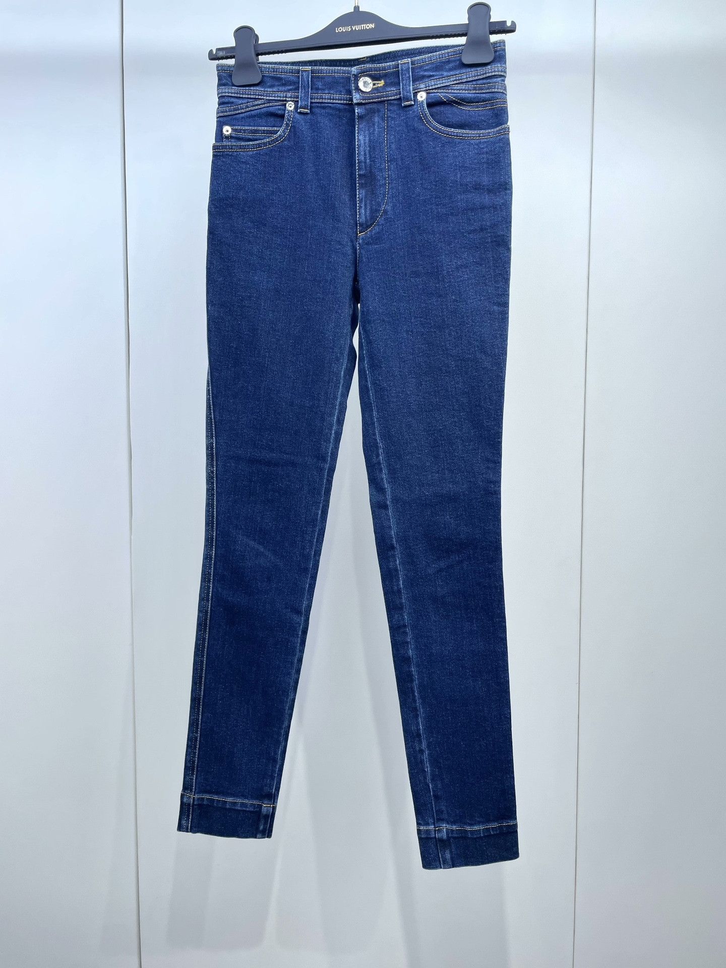 Louis Vuitton LV Blue Denim Skinny Pants Size 36" / US 14 / IT 50 - 1 Thumbnail