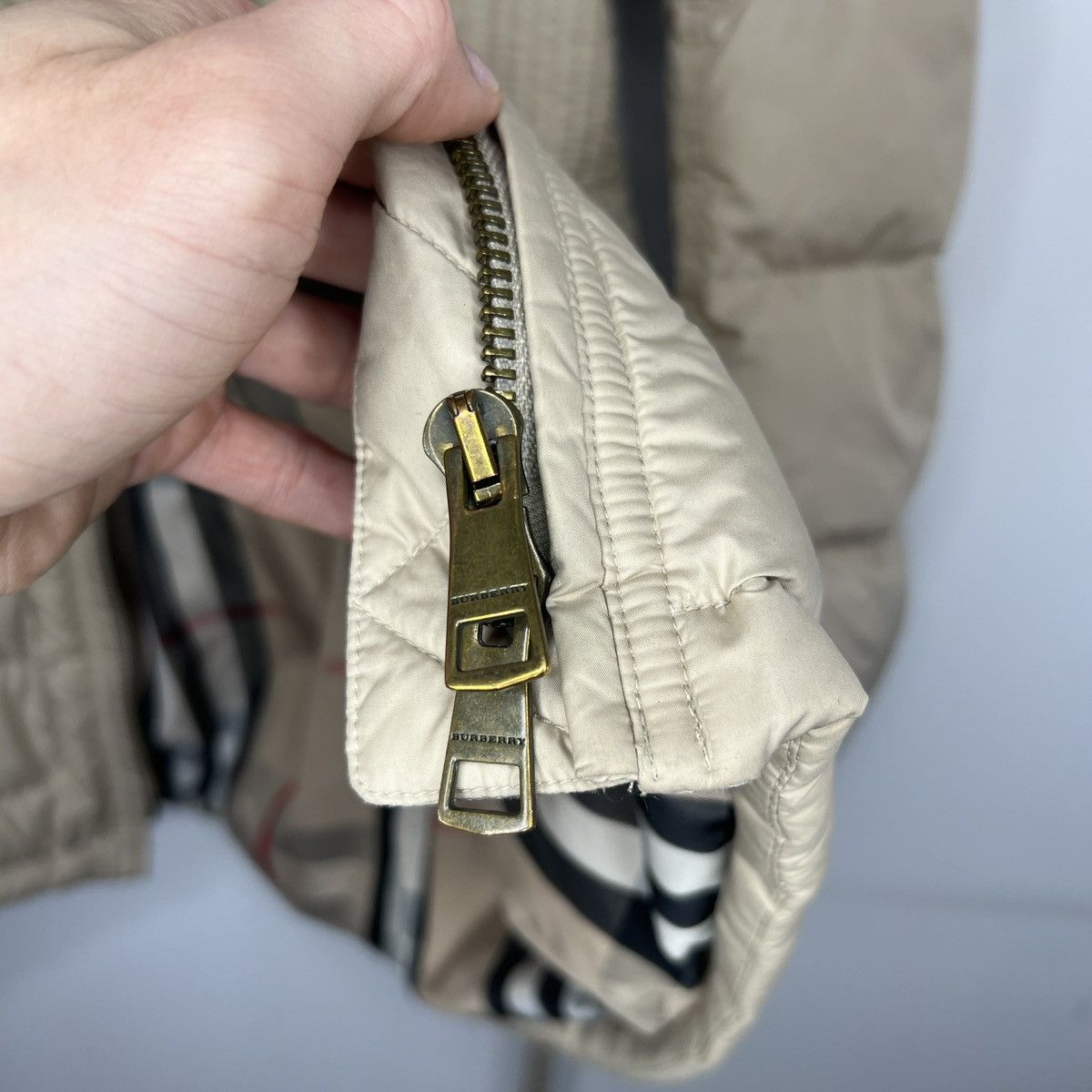 Burberry Burberry Puffer Down Jacket Hooded Nova Check Beige Belted Size M / US 6-8 / IT 42-44 - 8 Thumbnail