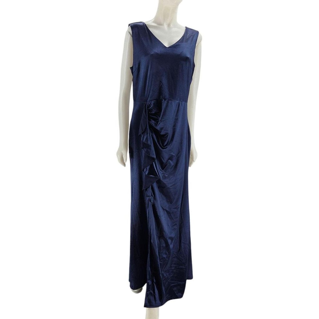 The Unbranded Brand Rich Dark Blue Evening Gown Size XXL / US 16-18 / IT 52-54 - 1 Thumbnail