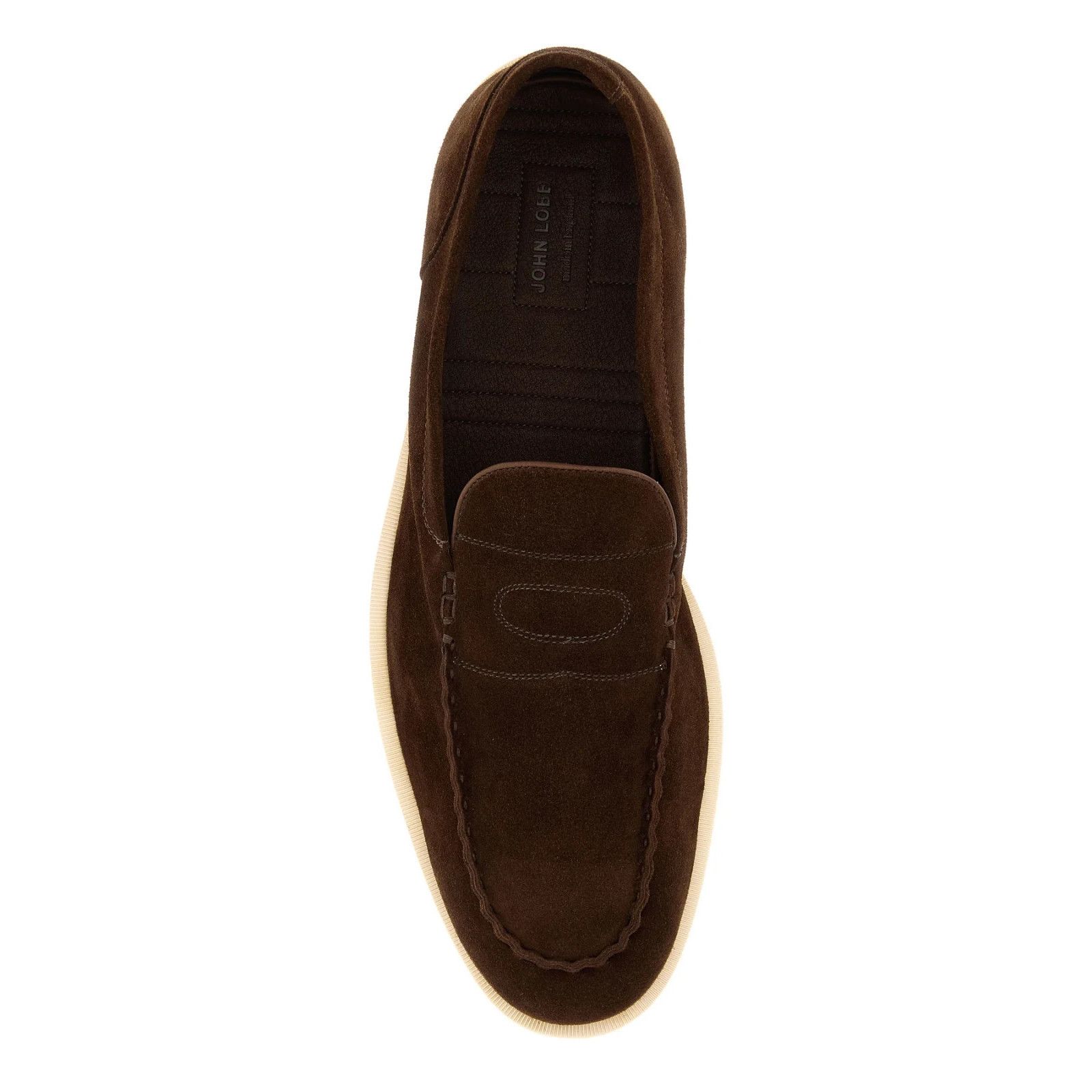 John Lobb JOHN LOBB Pace Chocolate Suede Loafers New & Authentic (Men' Size US 12 / EU 45 - 4 Thumbnail