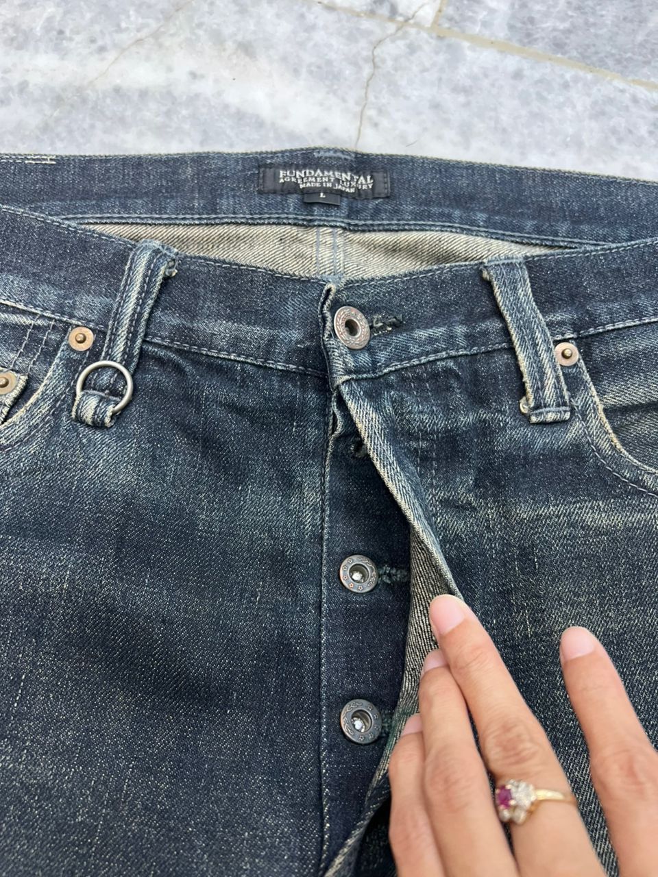 FDMTL Fundemantal Denim Jeans Size US 34 / EU 50 - 4 Thumbnail