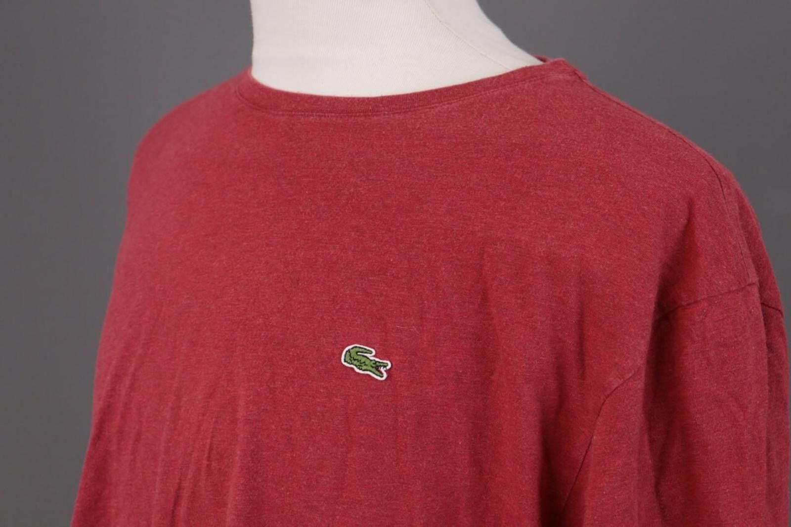 Lacoste Lacoste Red Crew Neck Short Sleeve T-Shirt Size 8 / 3XL Size US XXL / EU 58 / 5 - 9 Thumbnail