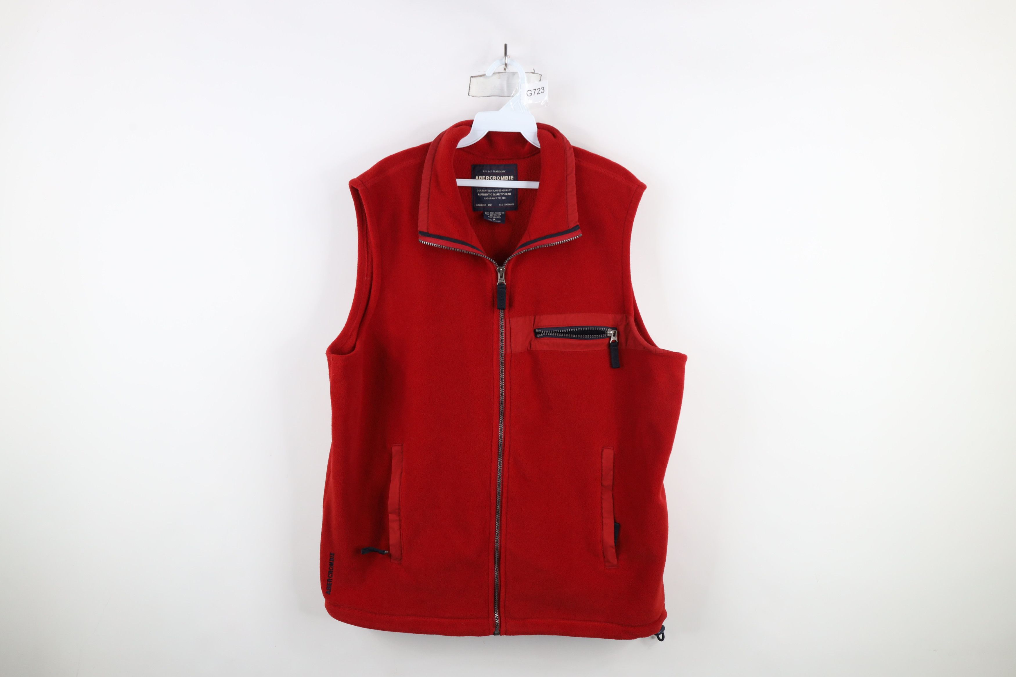 Abercrombie & Fitch × Vintage Vintage 90s Y2K Abercrombie & Fitch Full Zip Vest Jacket Size US XL / EU 56 / 4 - 1 Thumbnail