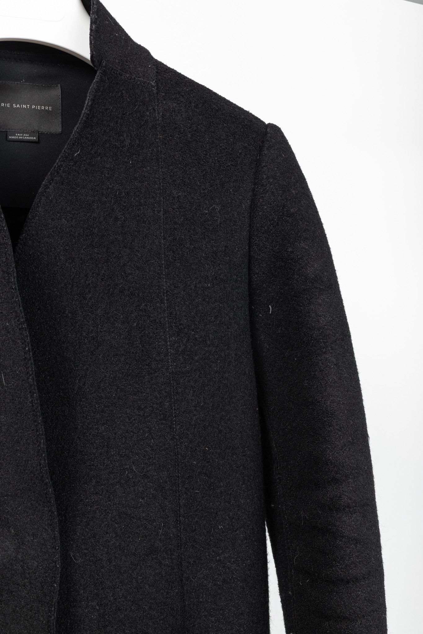 Other Marie Saint Pierre Black Boiled-Wool Blazer Size US S / EU 44-46 / 1 - 5 Thumbnail