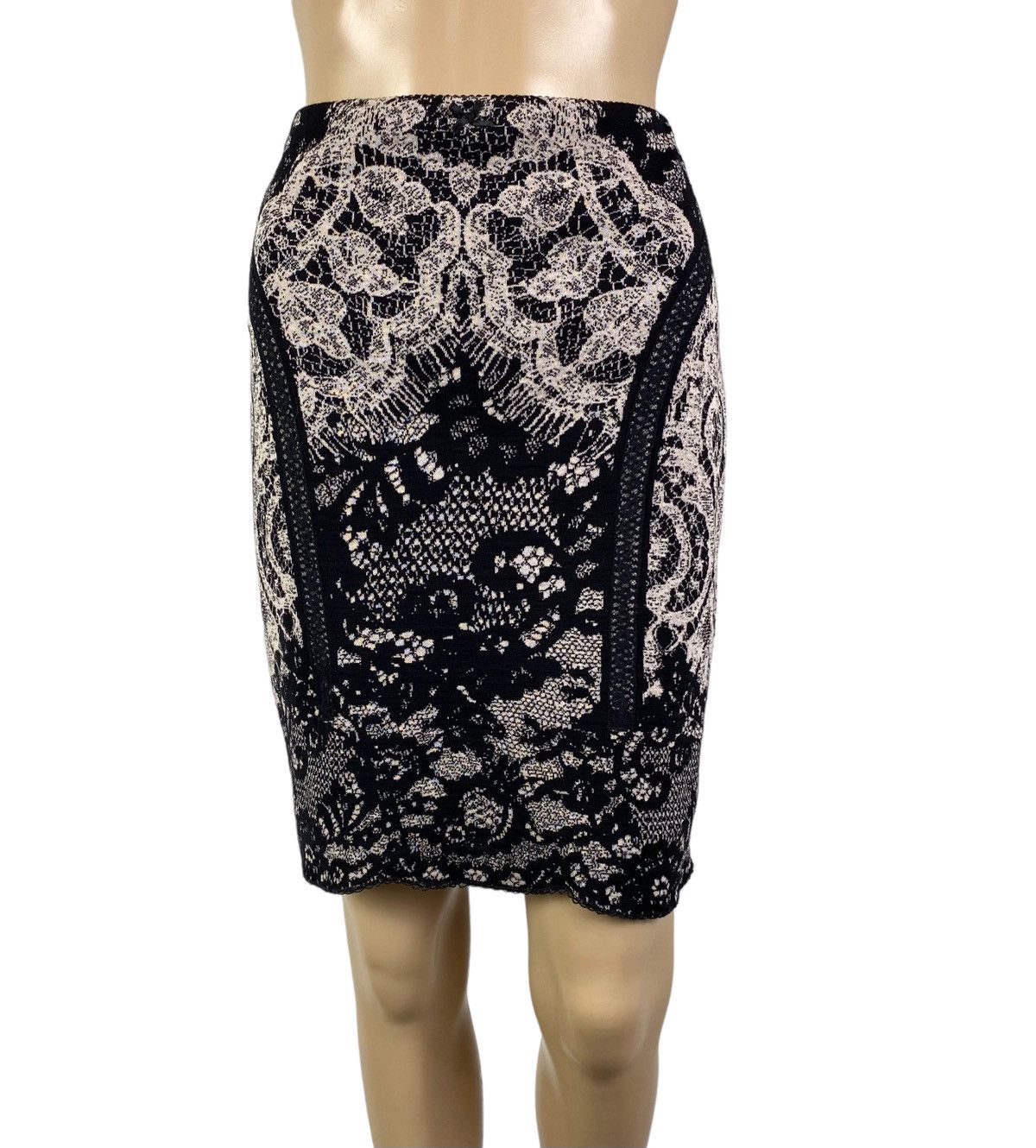Other Marc Cain Midi Skirt Wool-Cotton Embroidered Mesh size 2 Size 27" / US 4 / IT 40 - 1 Thumbnail
