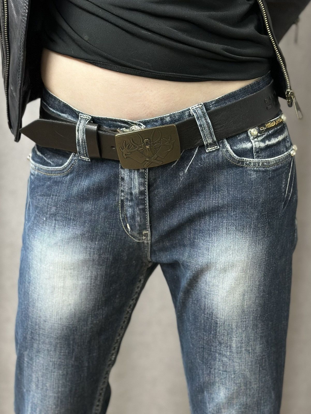 Juicy Couture Jeans Vintage B.B Simon Y2K Leather Juicy Couture Hysteric Glamour Size ONE SIZE - 1 Thumbnail