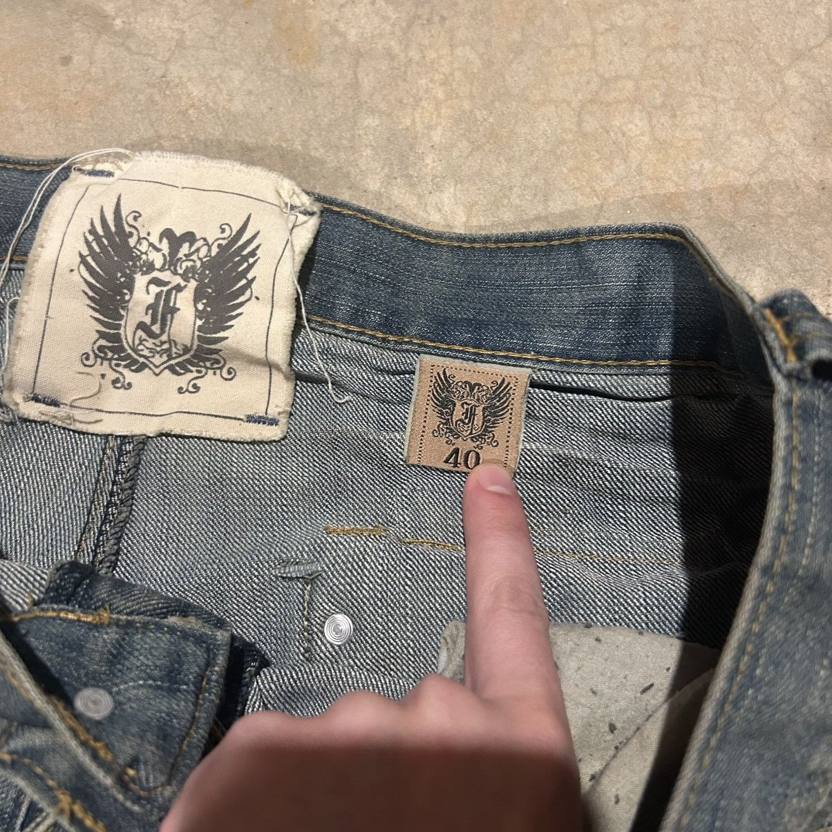 Japanese Brand × Southpole × Vintage Crazy Vintage Y2K Flap Pocket Baggy Faded Jeans Cyber Skater Size US 40 / EU 56 - 11 Thumbnail