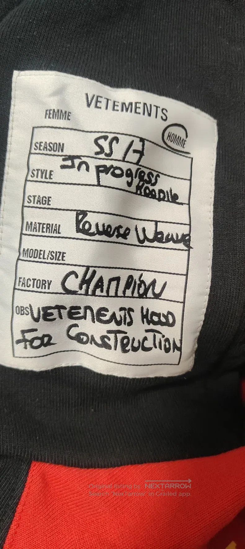 Vetements Vetements Hoodie Size US M / EU 48-50 / 2 - 8 Thumbnail