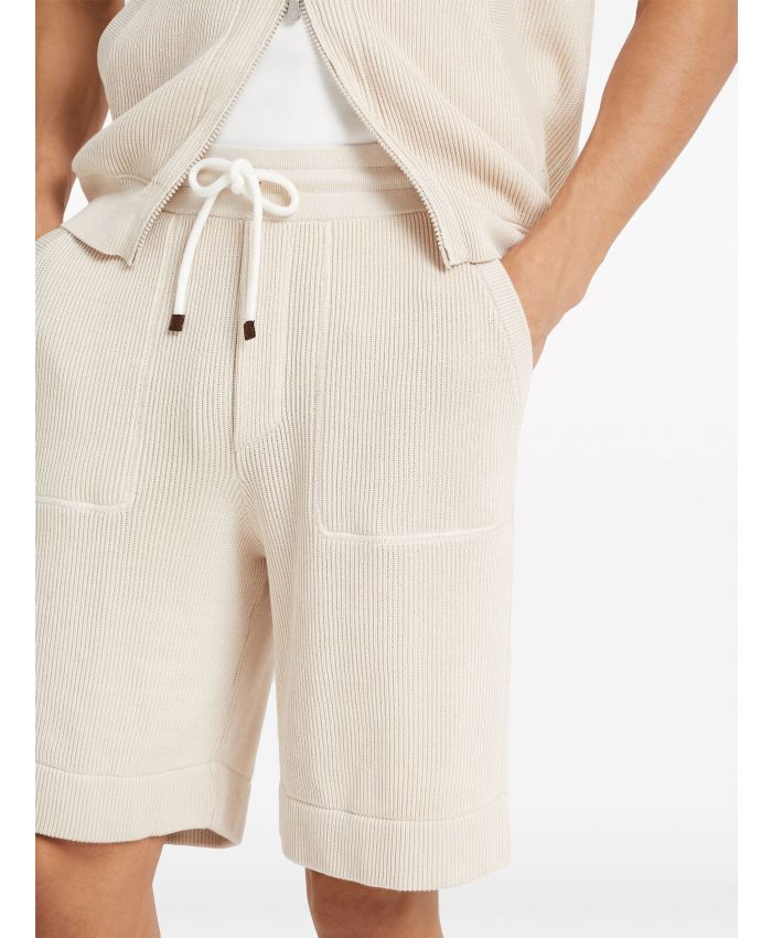 Brunello Cucinelli o1la1rc1a0425 Bermuda Short in Beige Size US 36 / EU 52 - 5 Thumbnail