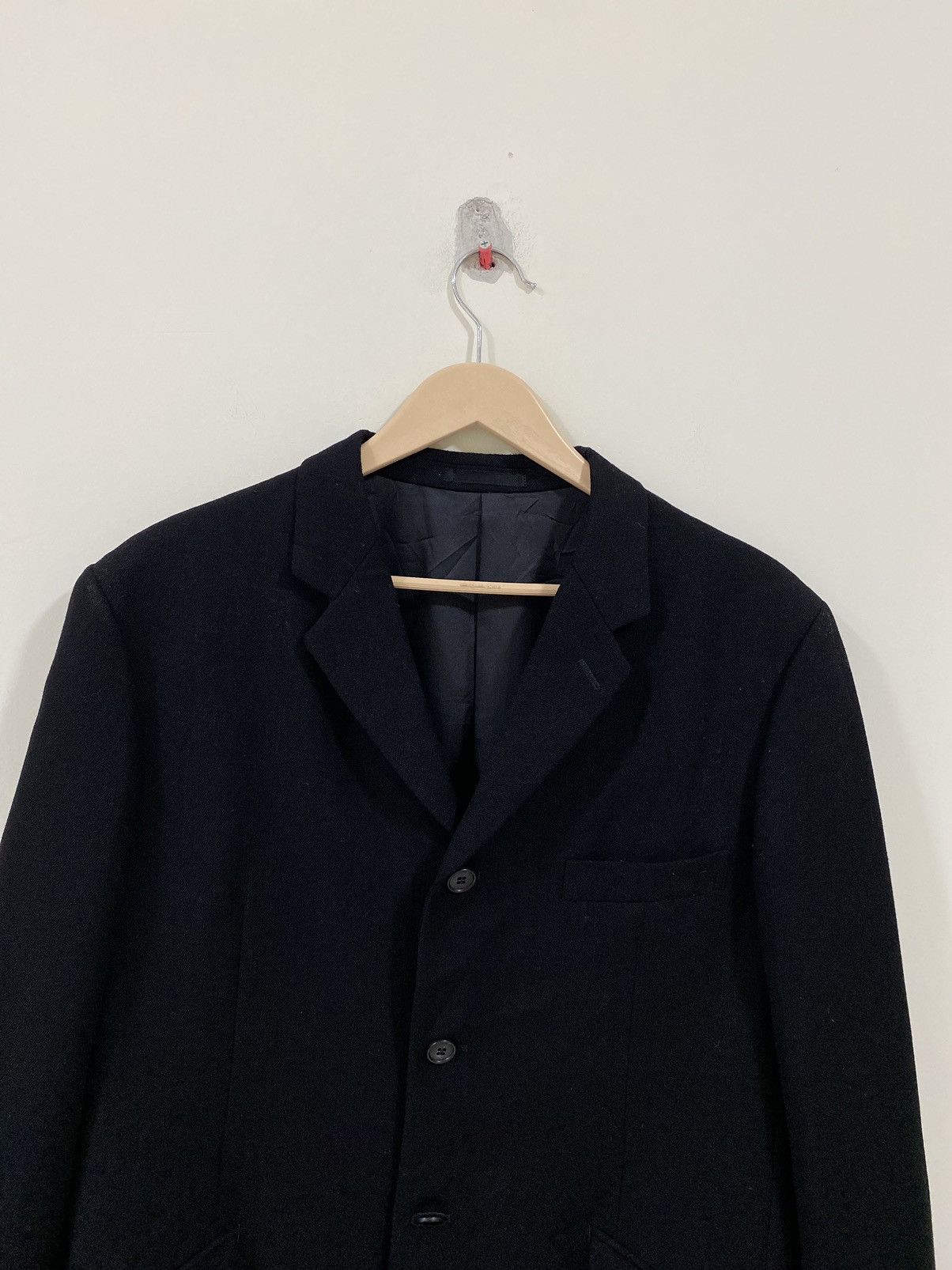 Yohji Yamamoto AAR Yohji Yamamoto X Durban Black Blazer Size 44R - 2 Thumbnail