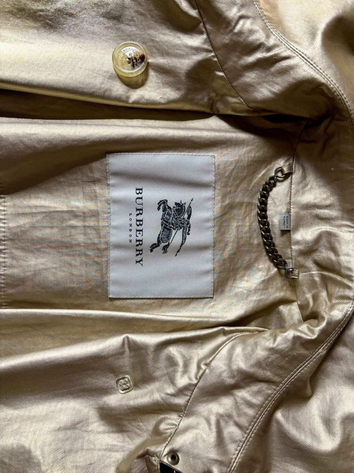 Burberry Gold Burberry Trenchcoat Size M / US 6-8 / IT 42-44 - 7 Thumbnail