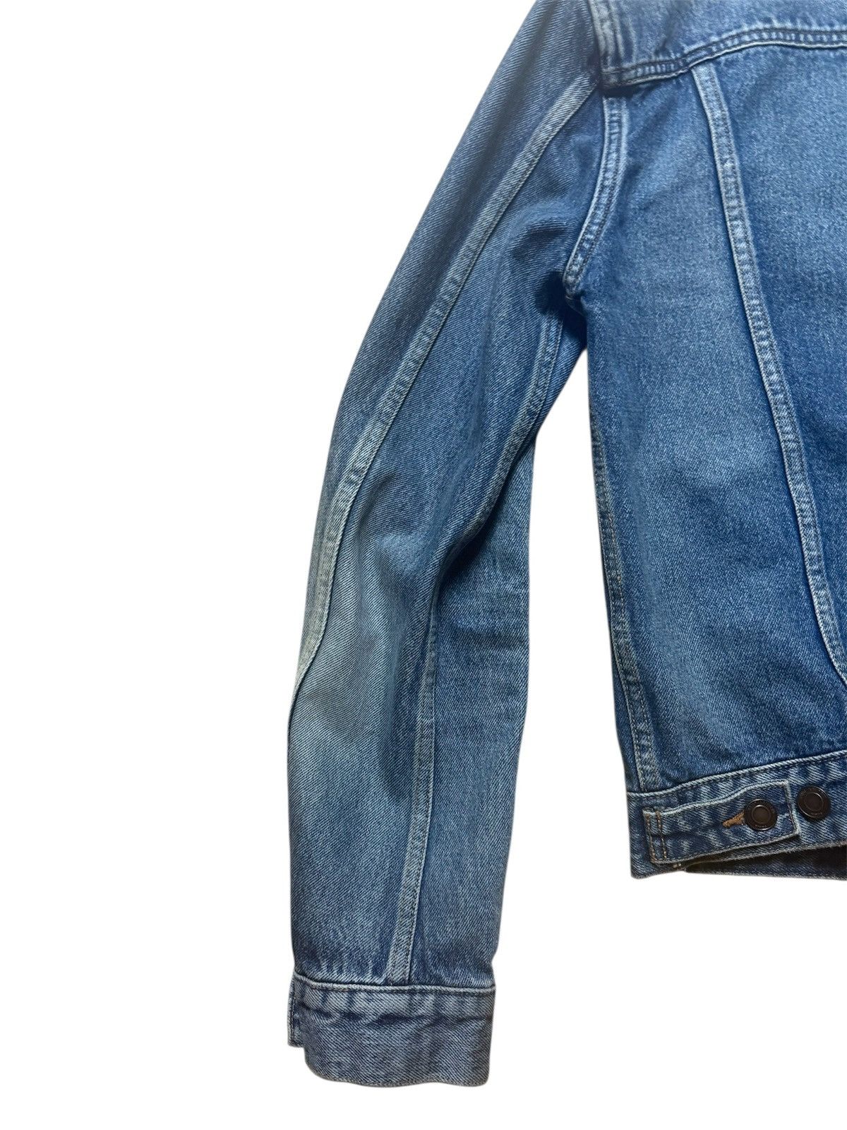Saint Laurent Paris F/W19 Bandana Distressed Denim Jacket by Anthony Vaccarello Size US L / EU 52-54 / 3 - 7 Thumbnail