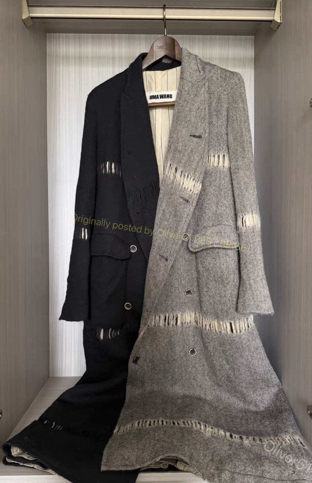 Uma Wang Uma Wang 20AW Cashmere Distressed Coat YYYY17/2610 Size M / US 6-8 / IT 42-44 - 1 Thumbnail