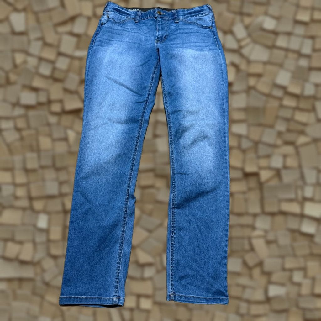 Vintage Soundstyle Jeans Women’s 10 Blue Denim AB Slimmer Skinny Jeans Jeans Soundstyle AB Slimmer 5-Pocket Womens Regular Inseam 28.5 in Size 32" / US 10 / IT 46 - 1 Thumbnail