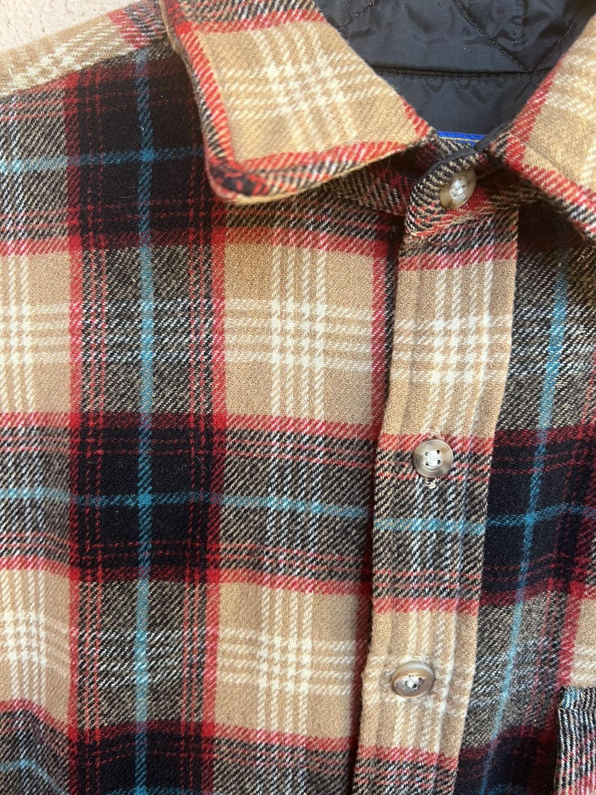 Pendleton Vintage 50's Pendelton plaid flannel long sleeve shirt Size US S / EU 44-46 / 1 - 3 Thumbnail