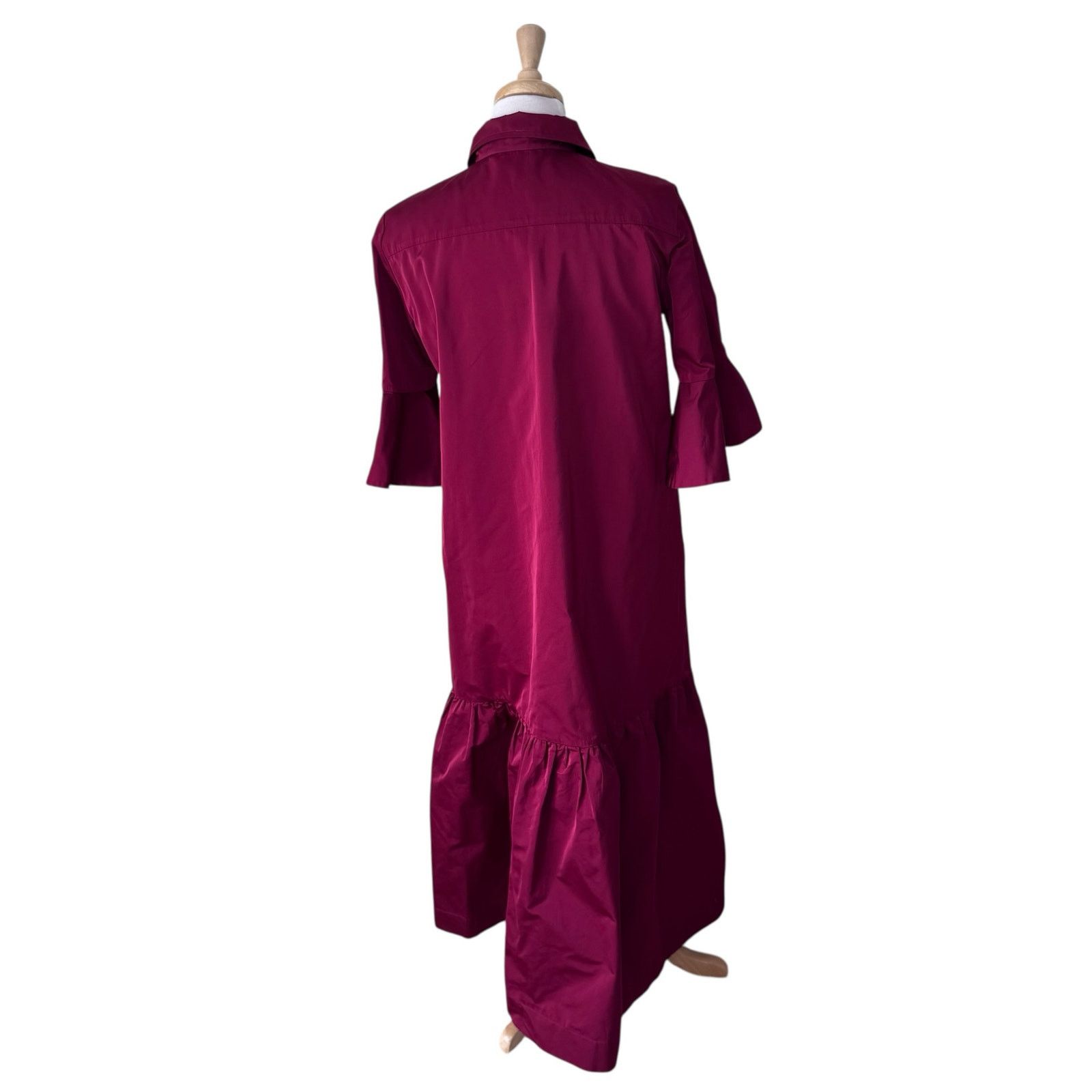 La DoubleJ LaDoubleJ Artemis Fluted-Sleeve Maxi Dress Red Size Small Size S / US 4 / IT 40 - 3 Thumbnail