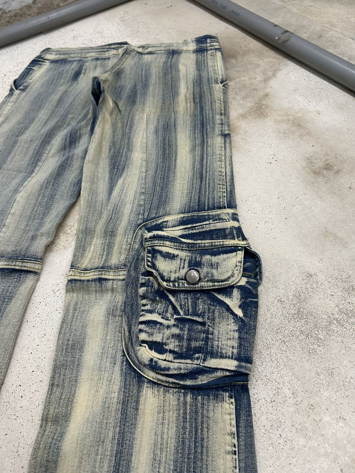 Hysteric Glamour Axara Mud Washed Jeans Multipocket Cargo Unisex Size 30" / US 8 / IT 44 - 9 Thumbnail