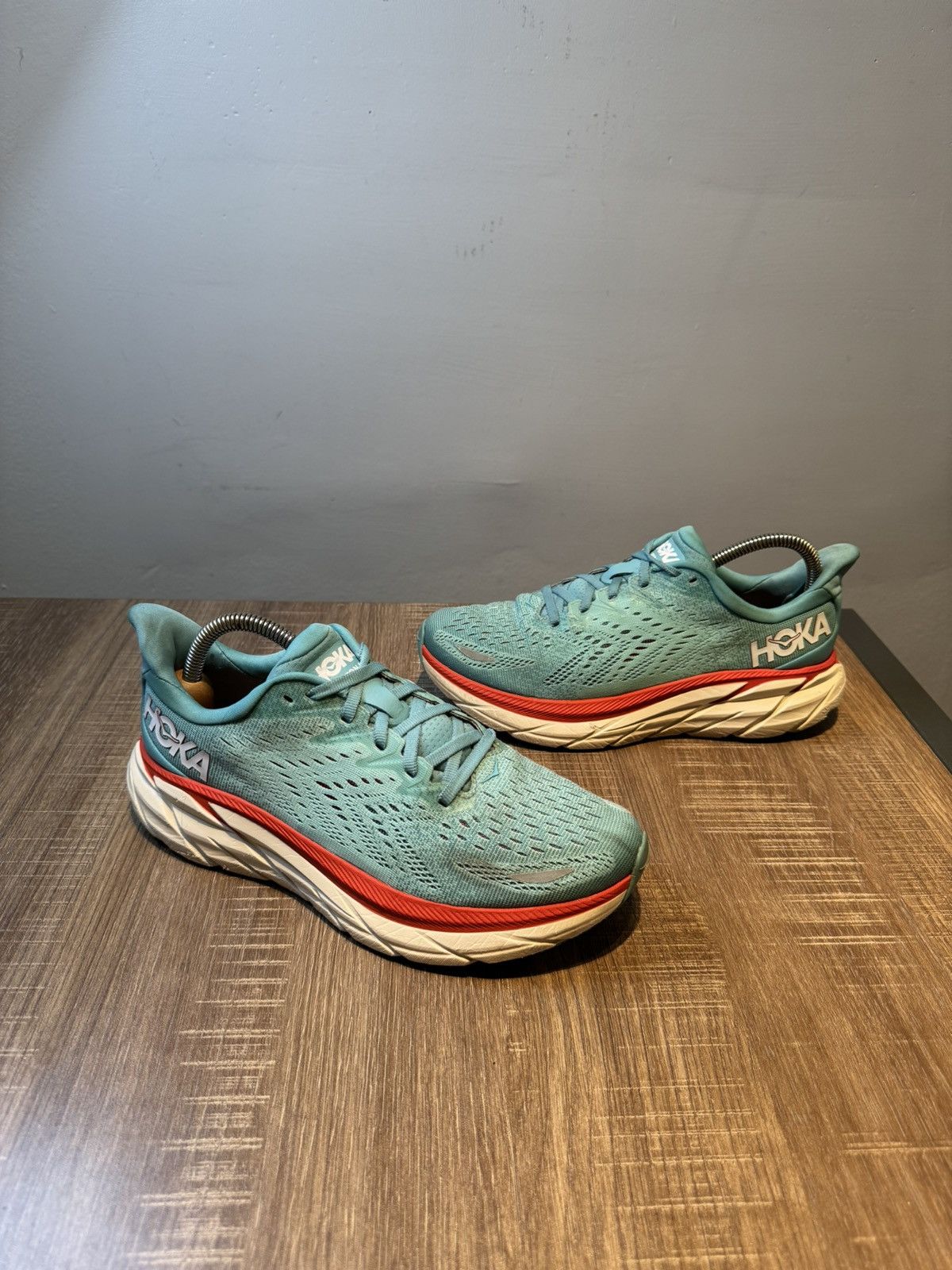Hoka Hoka One One Clifton 8 AEBL Blue Running Gym Womens Size 8B Size US 8 / IT 38 - 2 Thumbnail