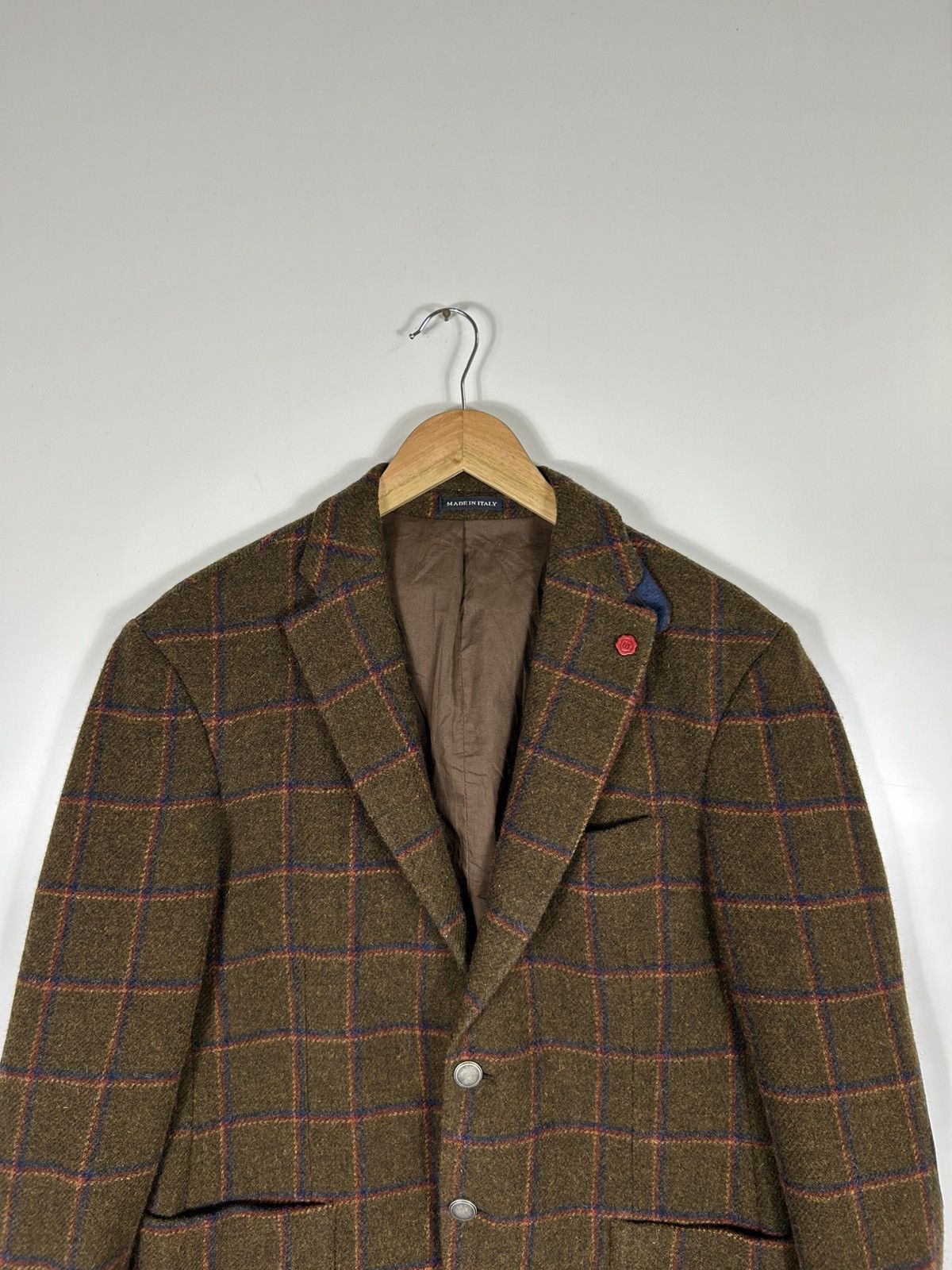 Designer 🔥51 CINQUANTUNO Italian Wool Luxury Flannel Sport Coat Size US M / EU 48-50 / 2 - 4 Thumbnail