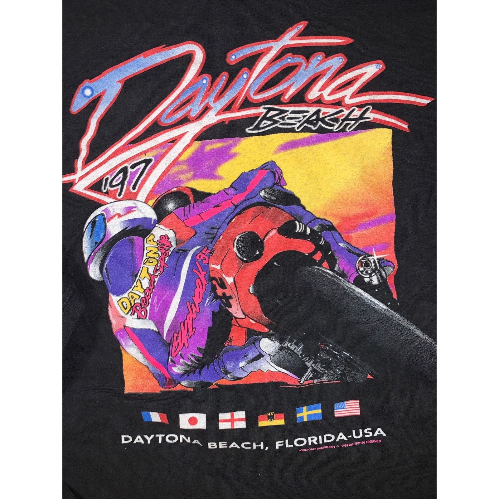 Other × Vintage Daytona Beach 97 Motorcycle Medium Long Sleeve T Shirt USA Size US M / EU 48-50 / 2 - 1 Thumbnail