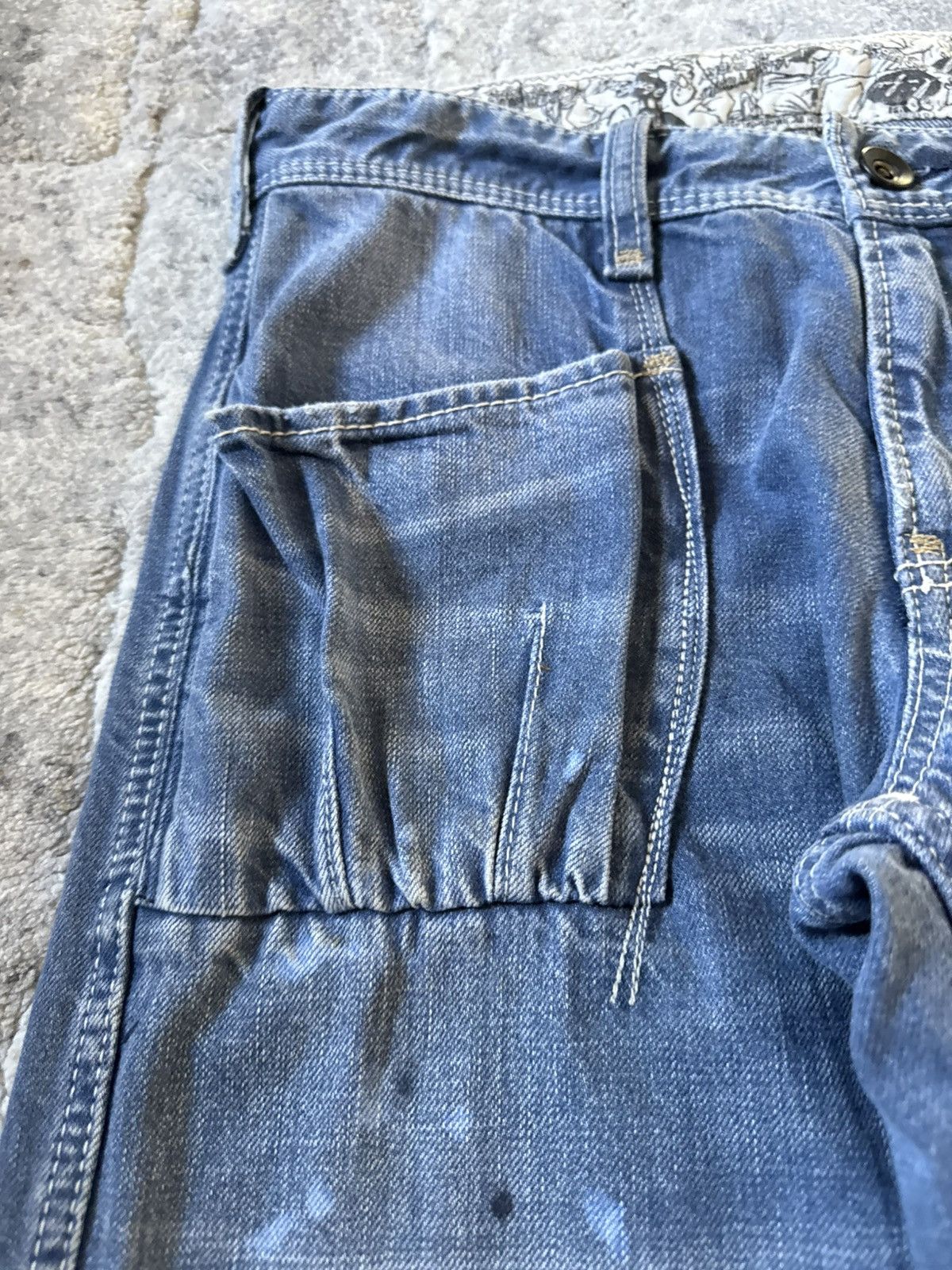 Beauty Beast 2000s Antgauge Japan Buckle Back Baker Denim Pants Size US 28 / EU 44 - 5 Thumbnail