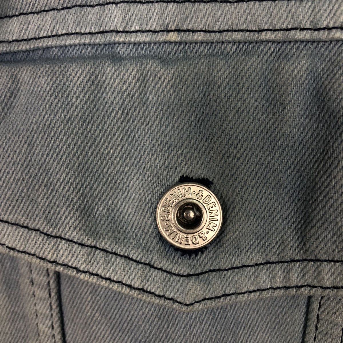 Japanese Brand × Vintage 📌Vintage Trucker Denim Jacket H&M Biker Issey Miyake Size US M / EU 48-50 / 2 - 17 Thumbnail