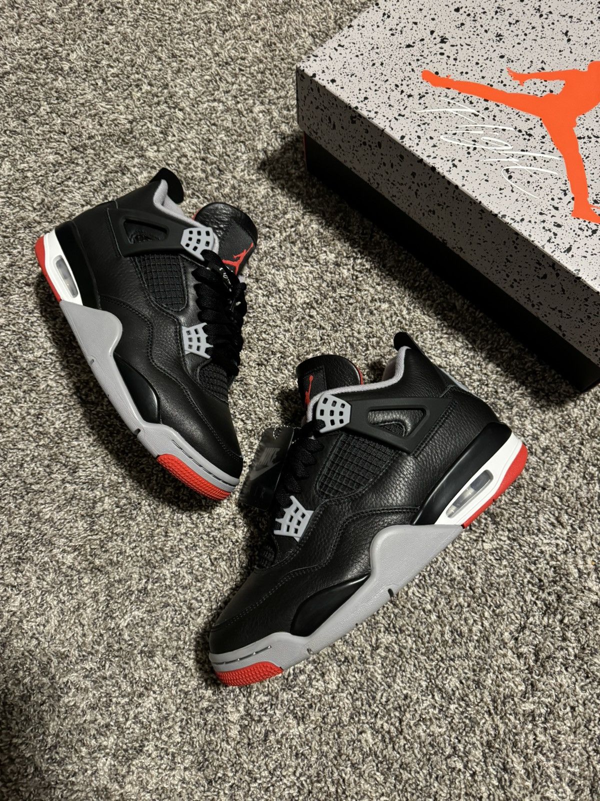 Jordan Brand × Nike Jordan 4 ‘Bred’ Reimagined Size US 8 / EU 41 - 1 Thumbnail