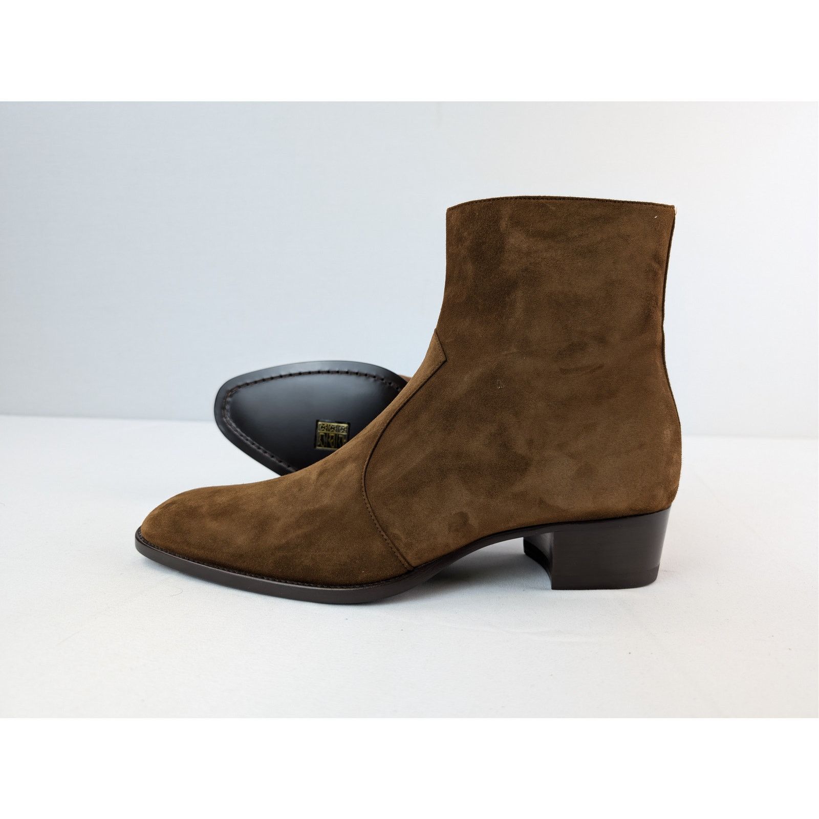 Saint Laurent Paris o1rshd1 Wyatt 40 Zip Chelsea Boots in Land 41 Size US 8 / EU 41 - 14 Thumbnail