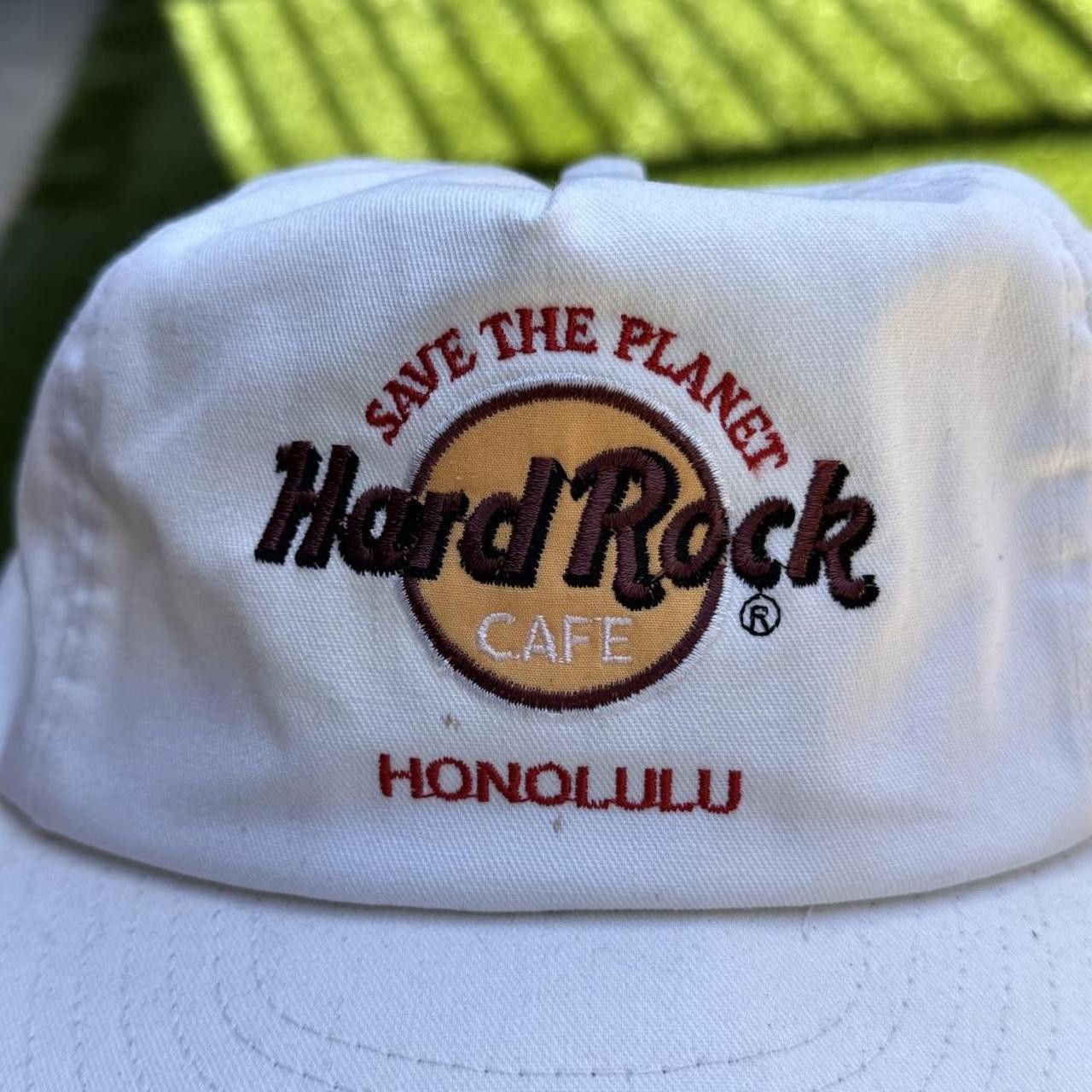 Hard Rock Cafe Hard Rock Cafe Honolulu white baseball cap vintage Size ONE SIZE - 2 Thumbnail