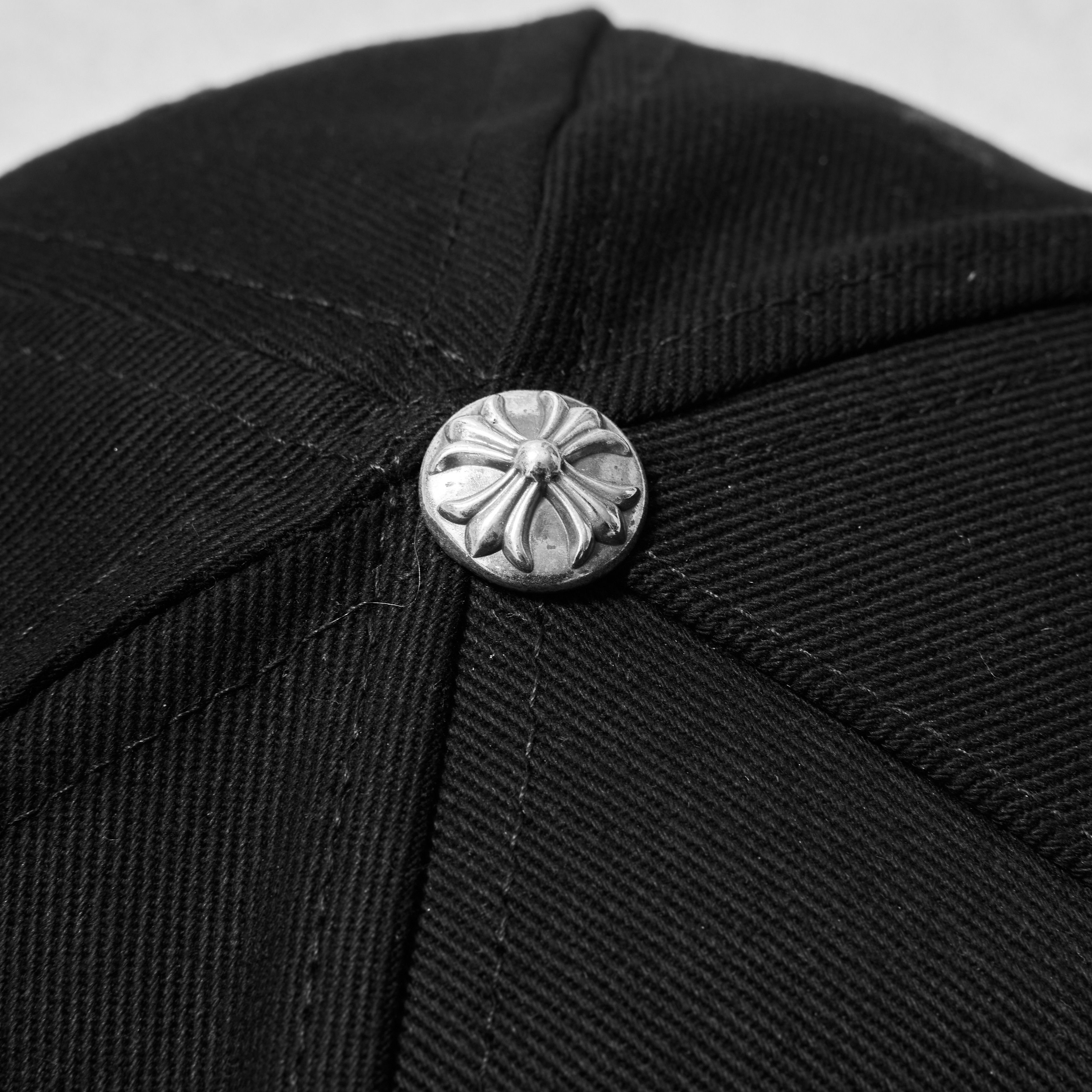 Chrome Hearts CHROME HEARTS Vertical Logo Hat Black Denim Size ONE SIZE - 5 Thumbnail