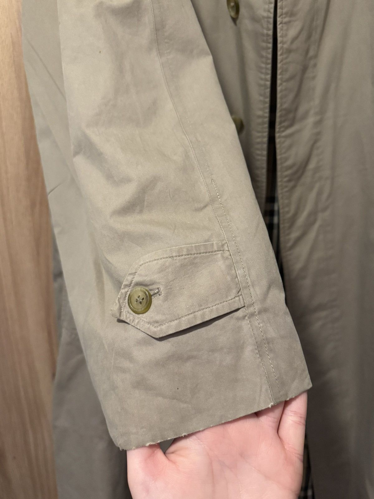 Burberry Vintage Burberrys 100% Cotton Trench Coat Size US XL / EU 56 / 4 - 9 Thumbnail