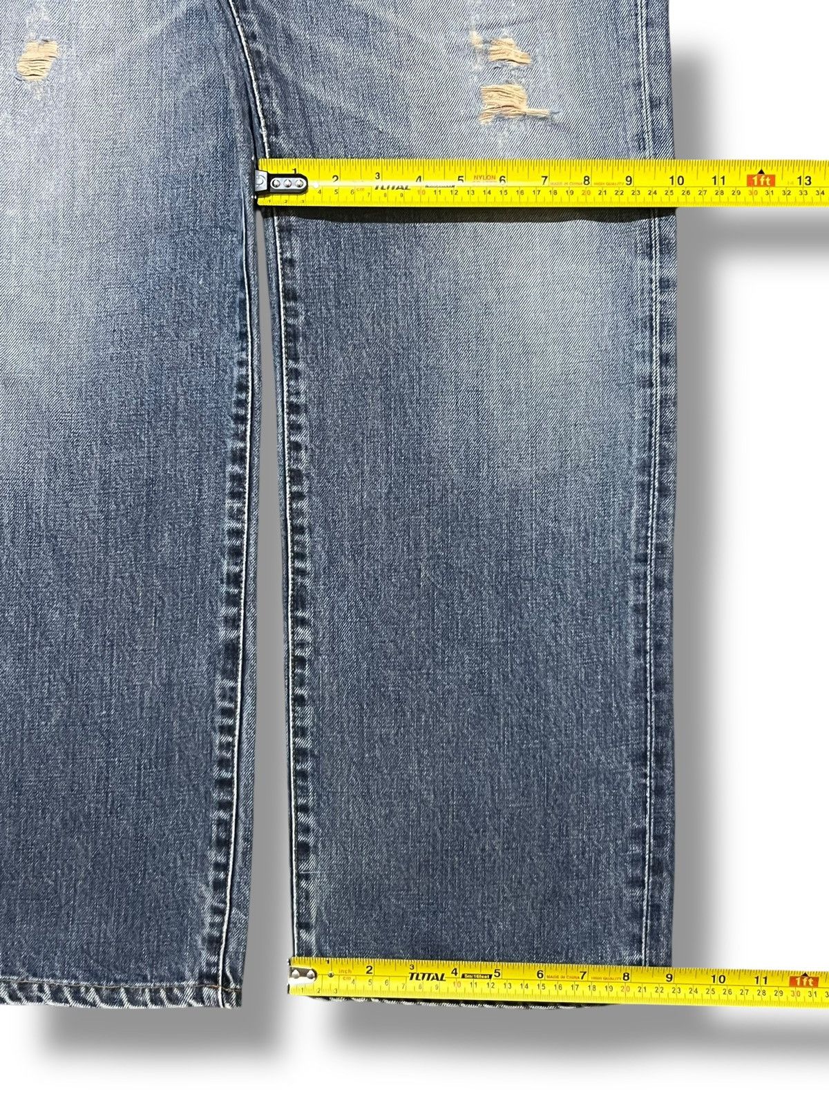 Edwin Vintage Edwin 503z Japan Faded, Distressed, Loose Fit Jeans Size US 33 - 18 Thumbnail