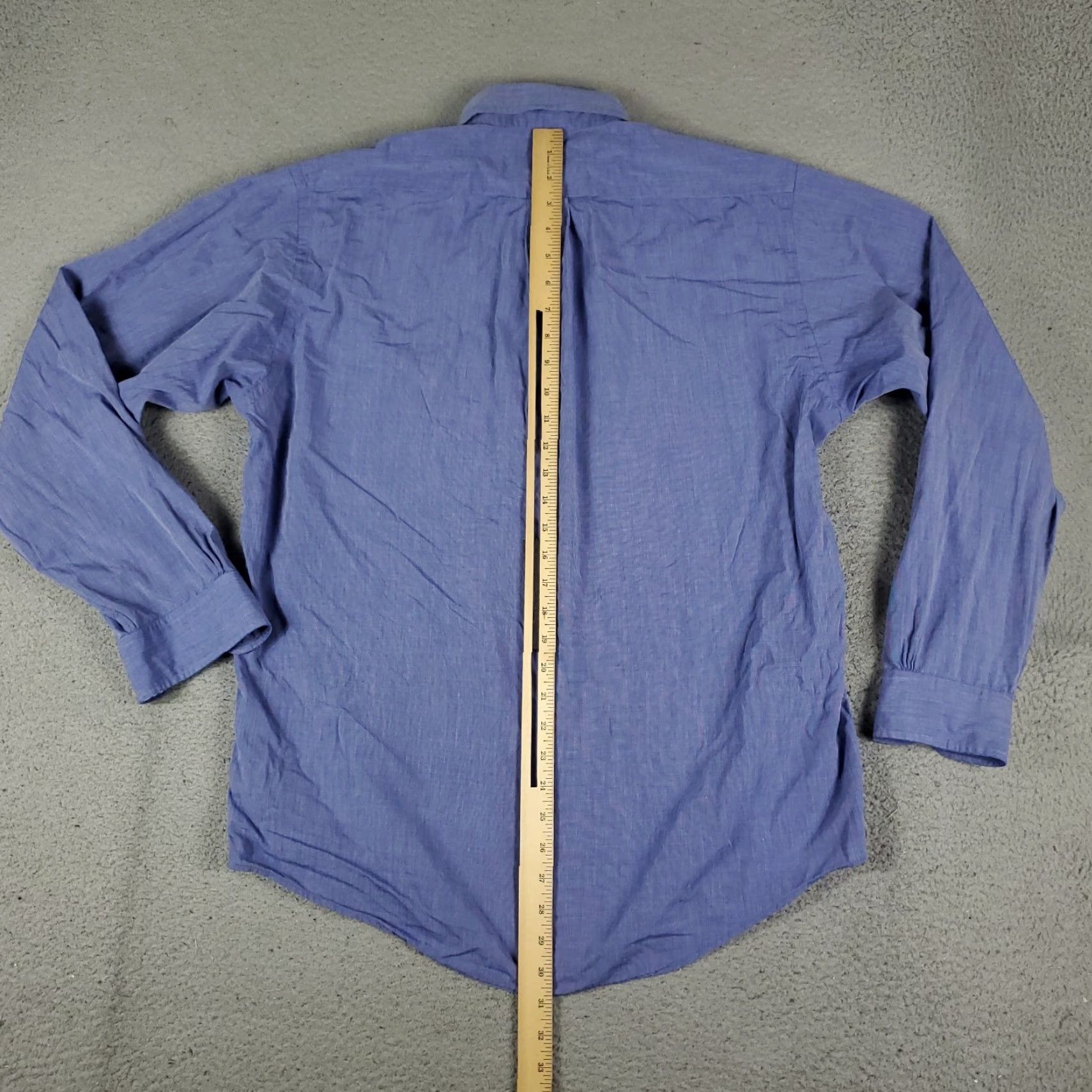 Brooks Brothers Brooks Brothers Shirt Mens 15.5 Blue Dress Button Up Long Sleeve Cotton Woven Non-Iron Pockets Classic Modern Size 40R - 5 Thumbnail
