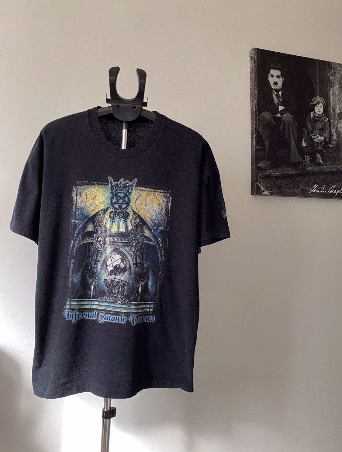 Vintage Mystic Circle Infernal Satanic Verses T-shirt
