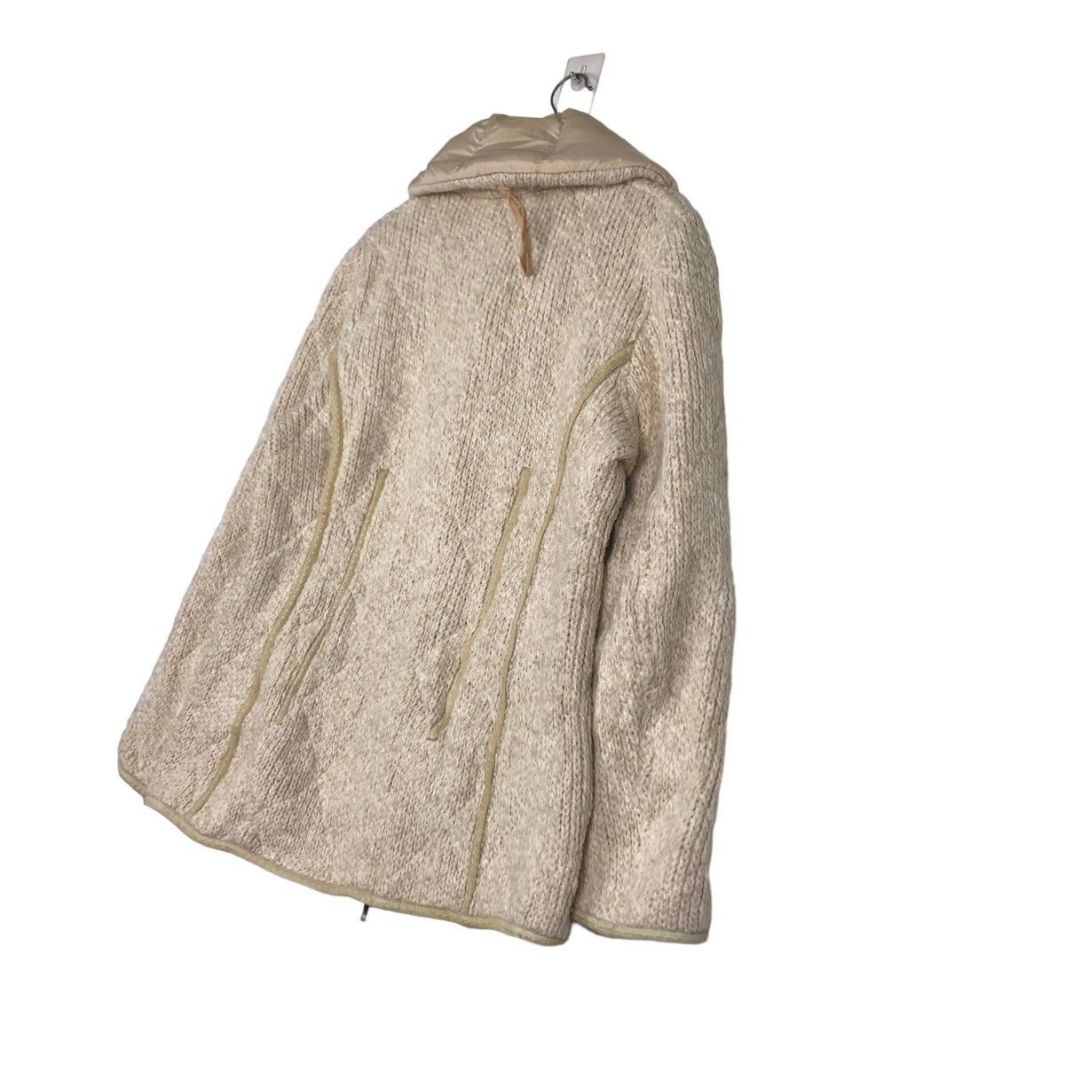 Vintage 🔥Vintage Quilted Knit Jacket Visconf Made in Italy Ry Zip Size US M / EU 48-50 / 2 - 10 Thumbnail