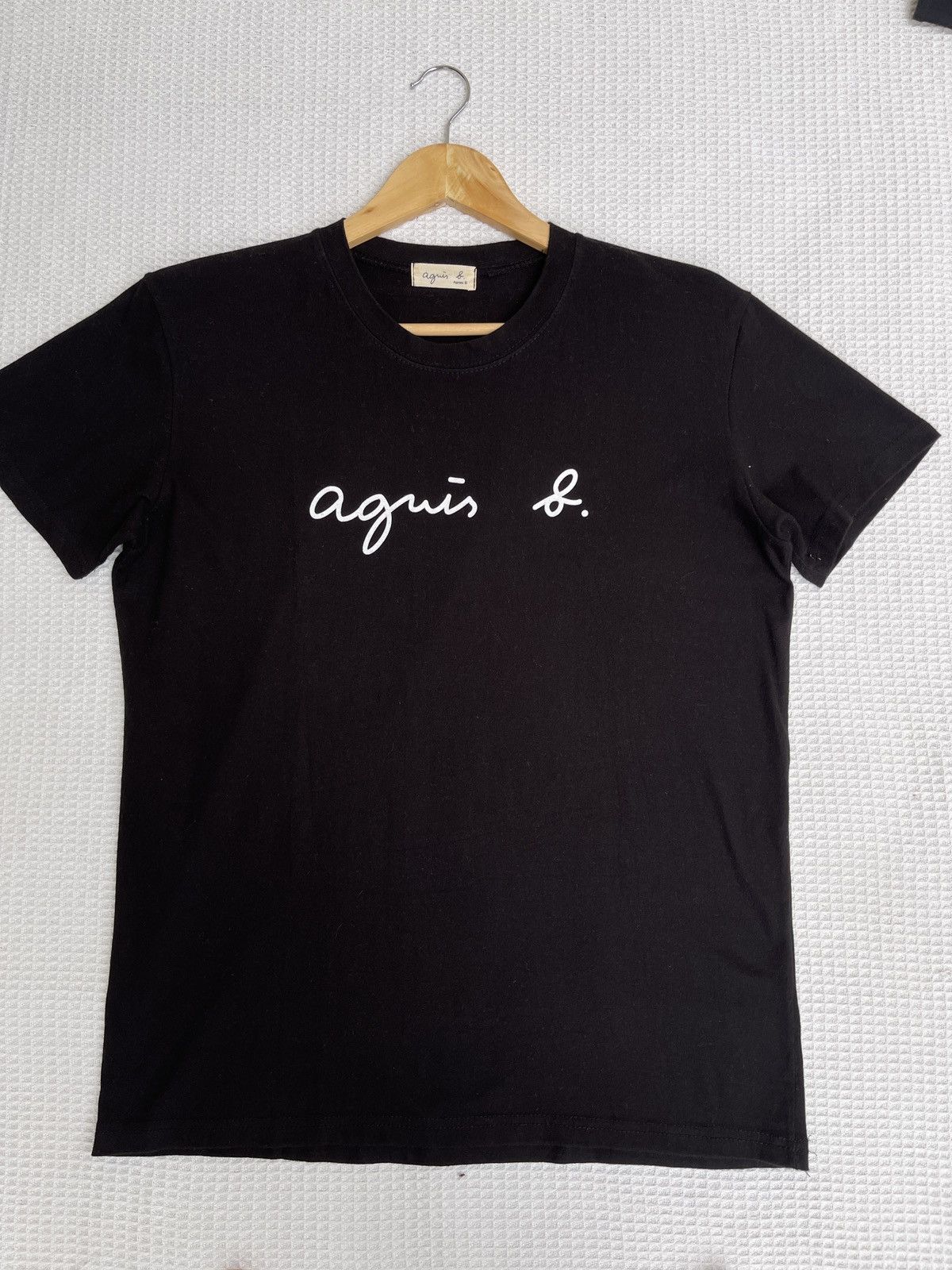 agnes b. Rare🔥Vintage Agnes B. Spellout ERD GRUNGE TEE Size US M / EU 48-50 / 2 - 6 Thumbnail