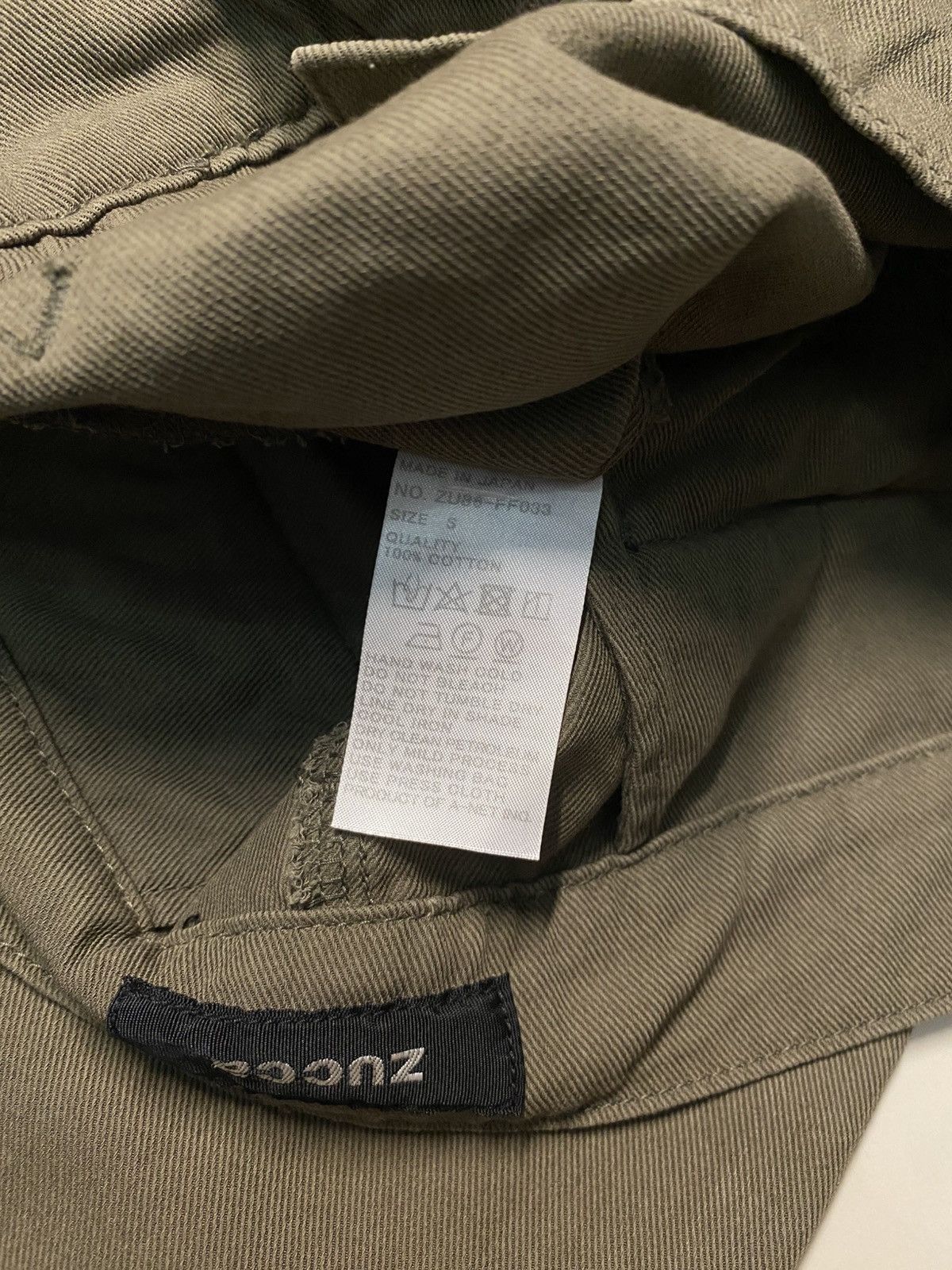 Issey Miyake RARE🔥ZUCCa Pleated Tapered Pants Olive Khaki Japan Size US 30 / EU 46 - 4 Thumbnail