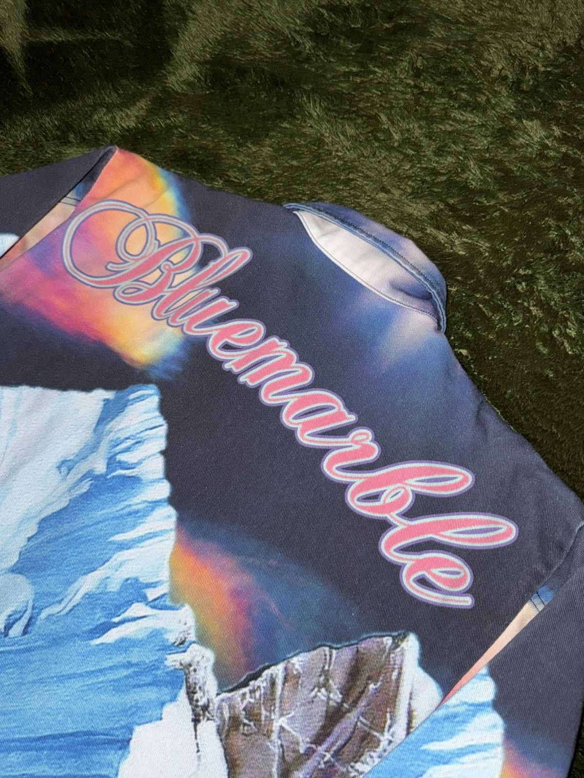 Bluemarble [M] BLUEMARBLE Mountain printed heavy Cotton Work Jacket Size US M / EU 48-50 / 2 - 8 Thumbnail
