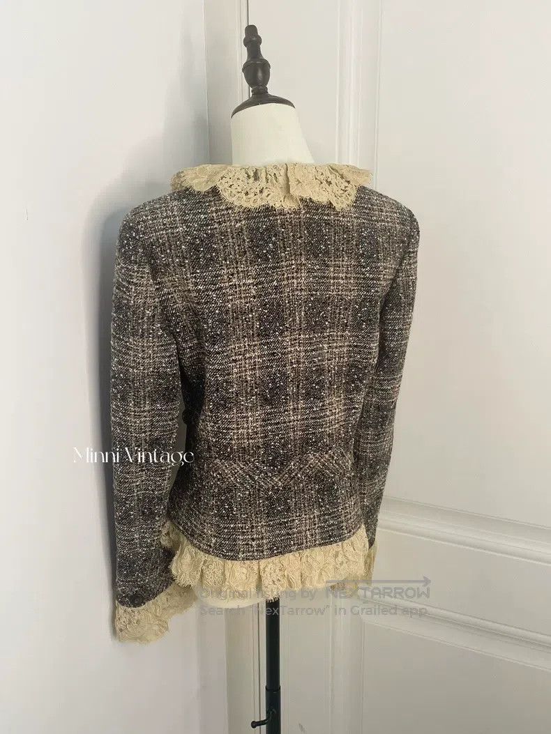 Valentino Valentino Main line gold label lace neckline vintage coat Size S / US 4 / IT 40 - 5 Thumbnail
