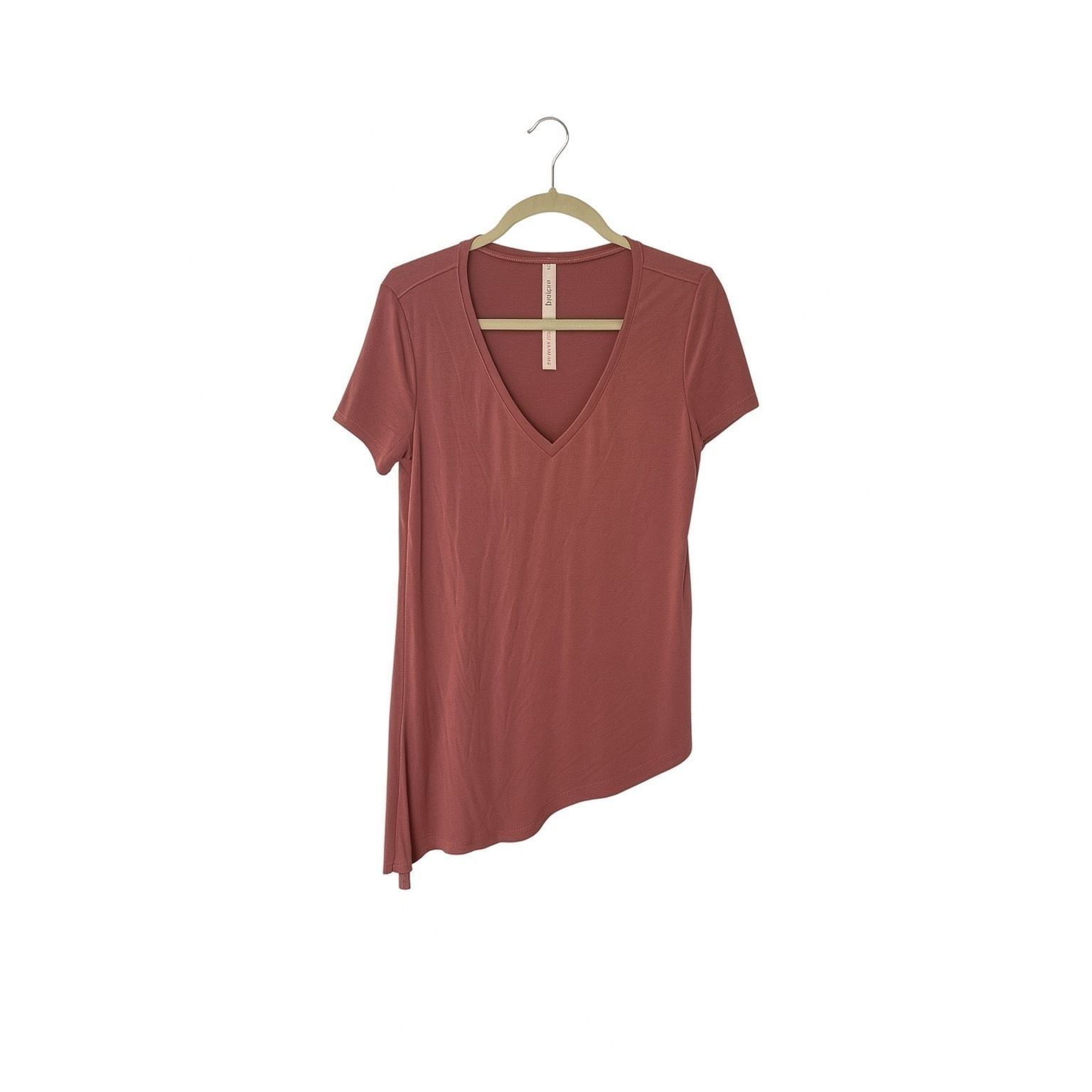 Lululemon Lululemon Dusty Rose Asymmetrical Hem Tee Shirt - Size 4 Size S / US 4 / IT 40 - 3 Thumbnail