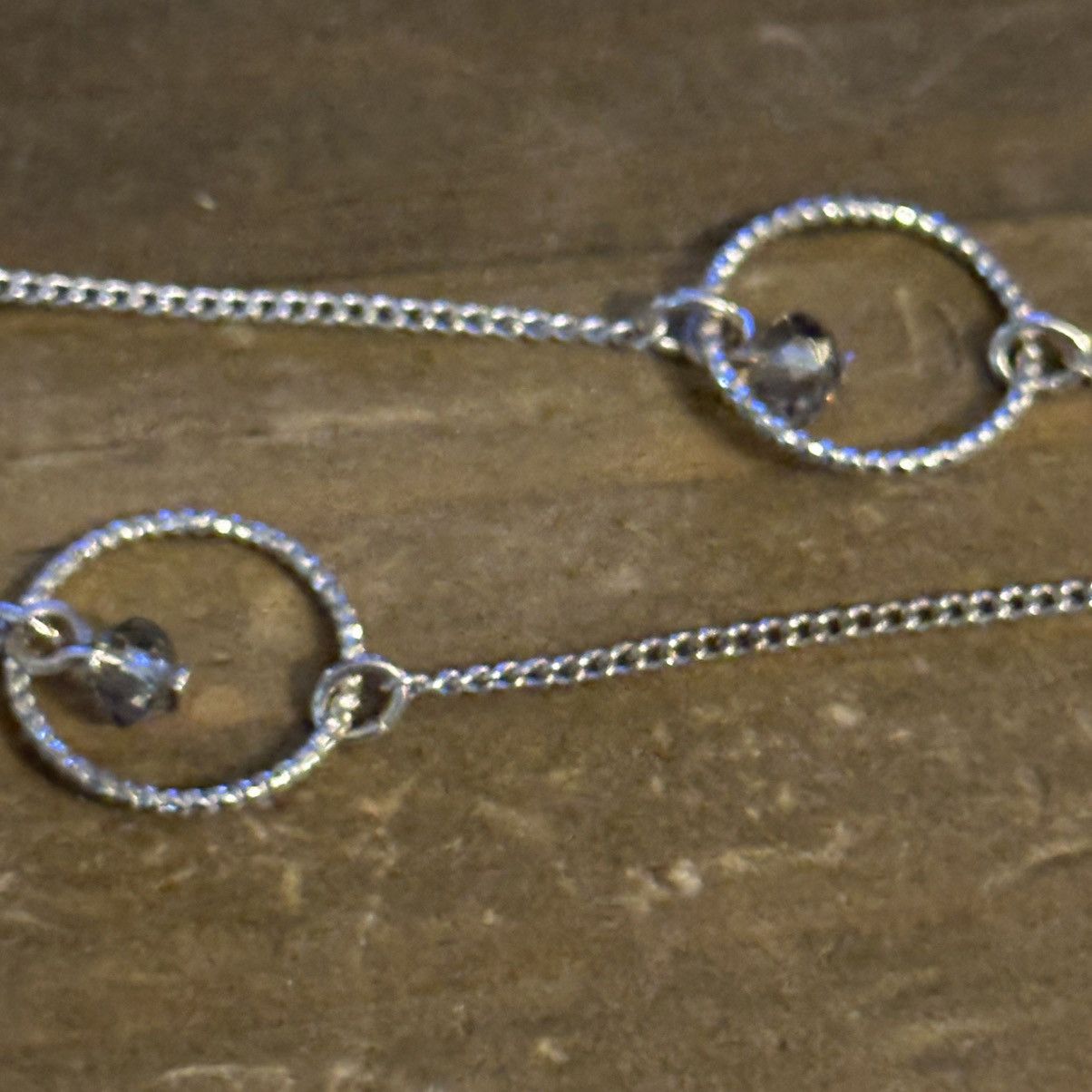 Other Silver tone stationed circle link necklace Size ONE SIZE - 3 Thumbnail