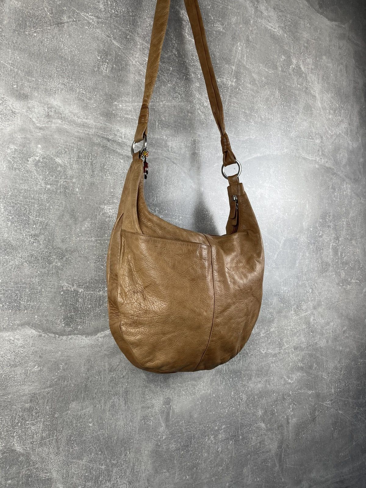 Genuine Leather Things Terrific Leather Hobo Bag Slouchy Tan Bohemian Size ONE SIZE - 3 Thumbnail