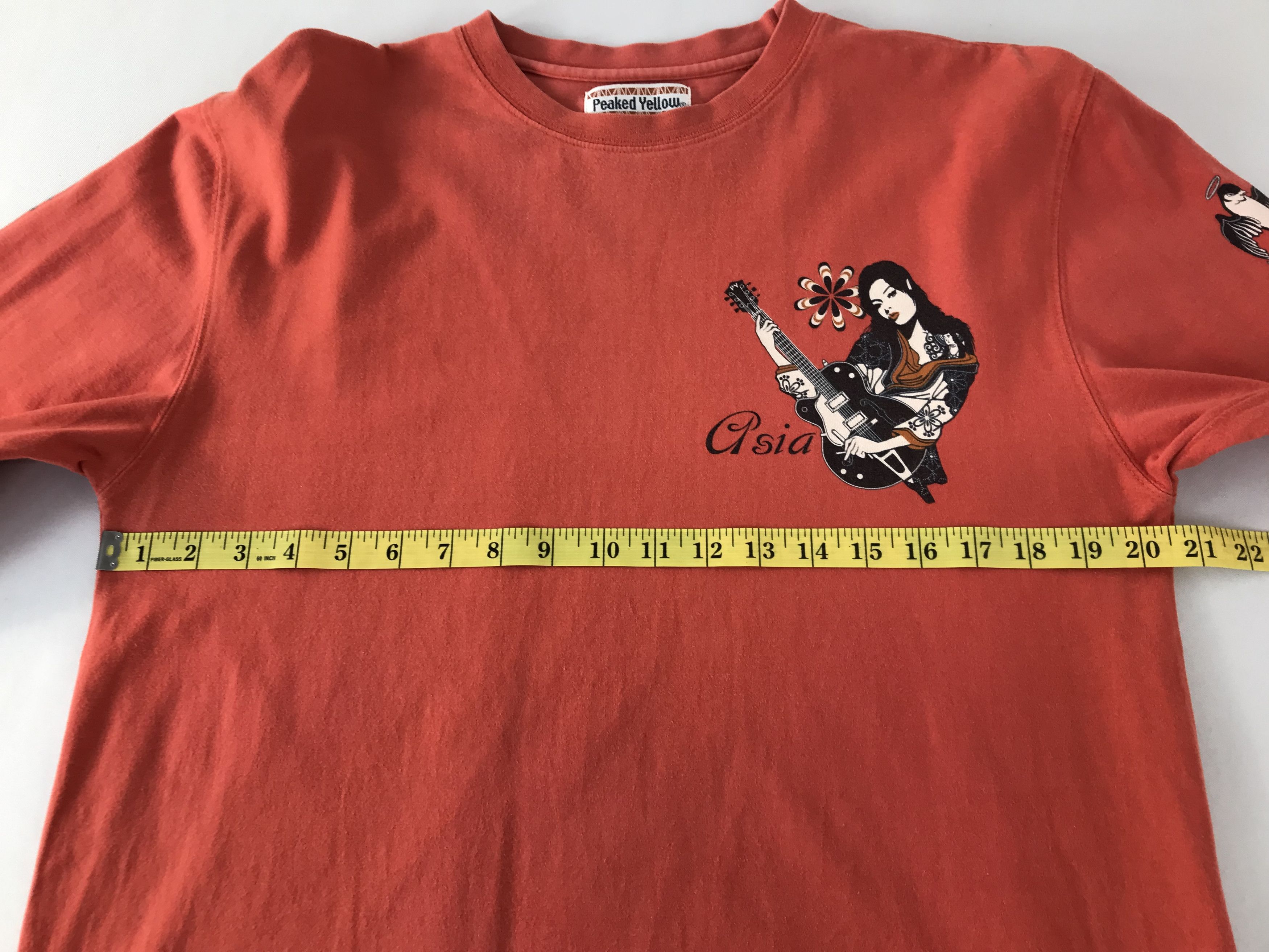 Japanese Brand Peaked Yellow Graphics Girl Asia Long Sleeve T.Shirt Size US M / EU 48-50 / 2 - 10 Thumbnail