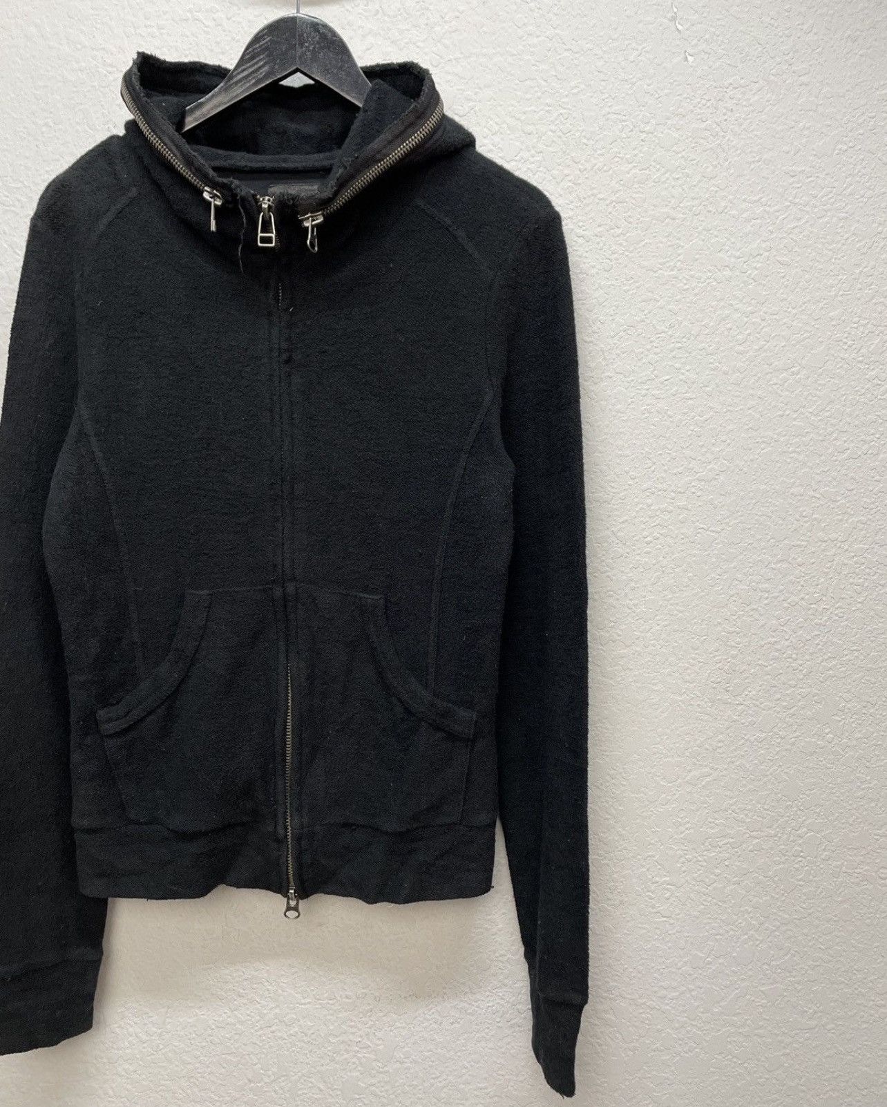 Japanese Brand Vintage Midas Rick Owens Vibe 00s Style Black Zip Hoodie Size US M / EU 48-50 / 2 - 4 Thumbnail