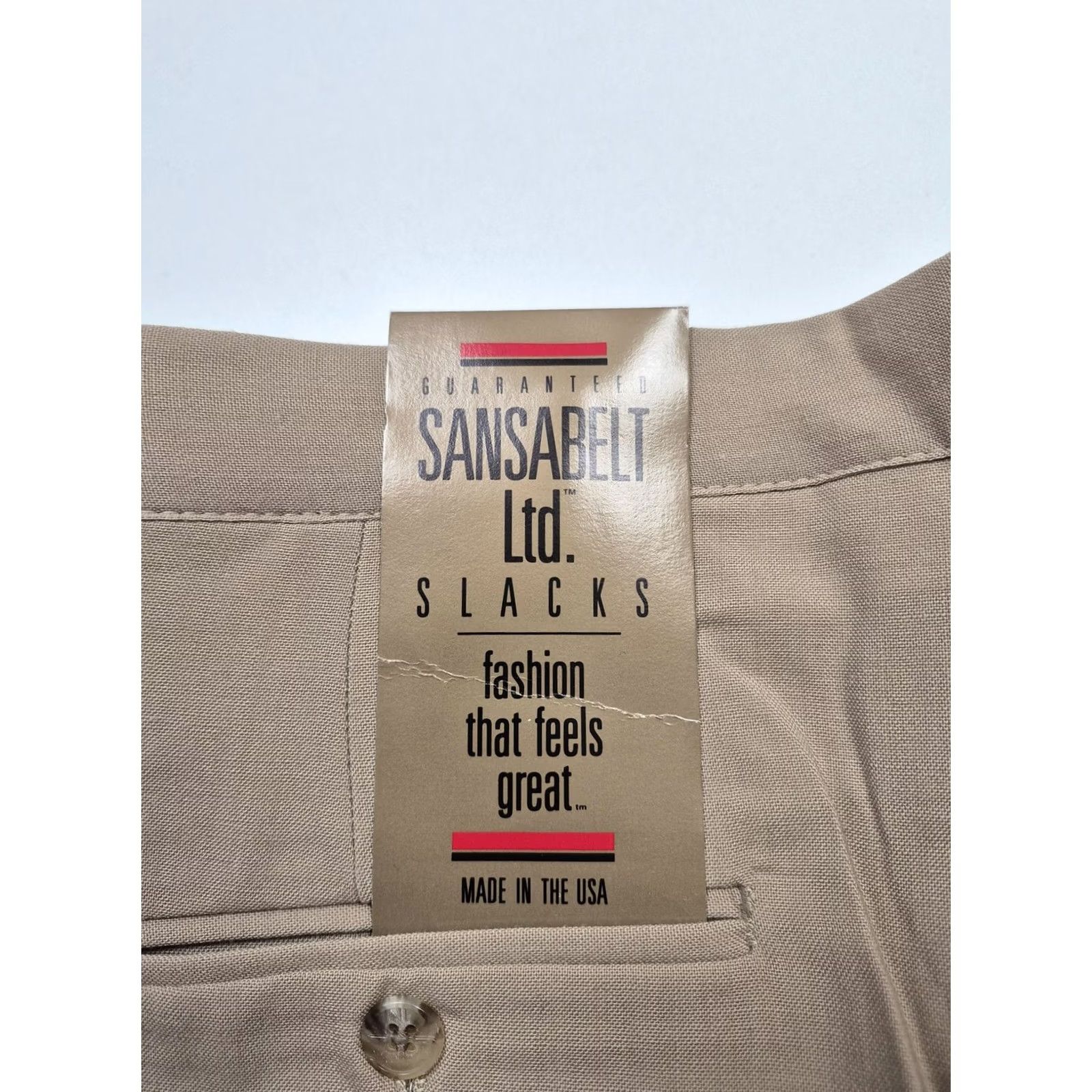 Vintage VINTAGE Sansabelt Dress Pants Mens 32x36 Beige Wool Pleated Unhemmed Pants Size US 32 / EU 48 - 5 Thumbnail