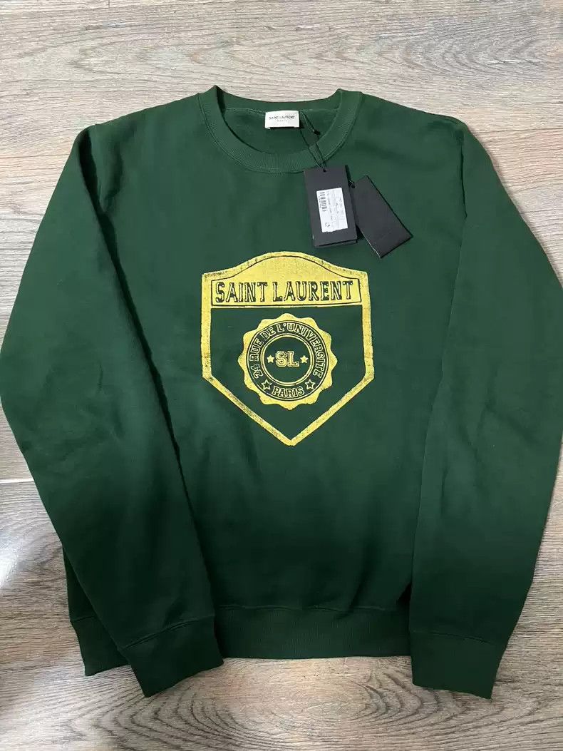 Saint Laurent Paris Green and yellow color hoodie Tops