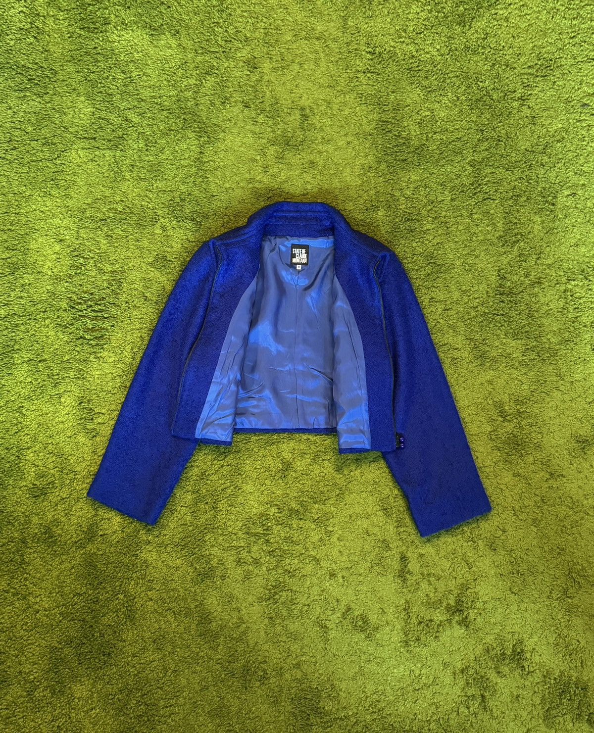 Claude Montana × Vintage State of Claude Montana 1990s archive wool mohair jacket Size M / US 6-8 / IT 42-44 - 2 Thumbnail