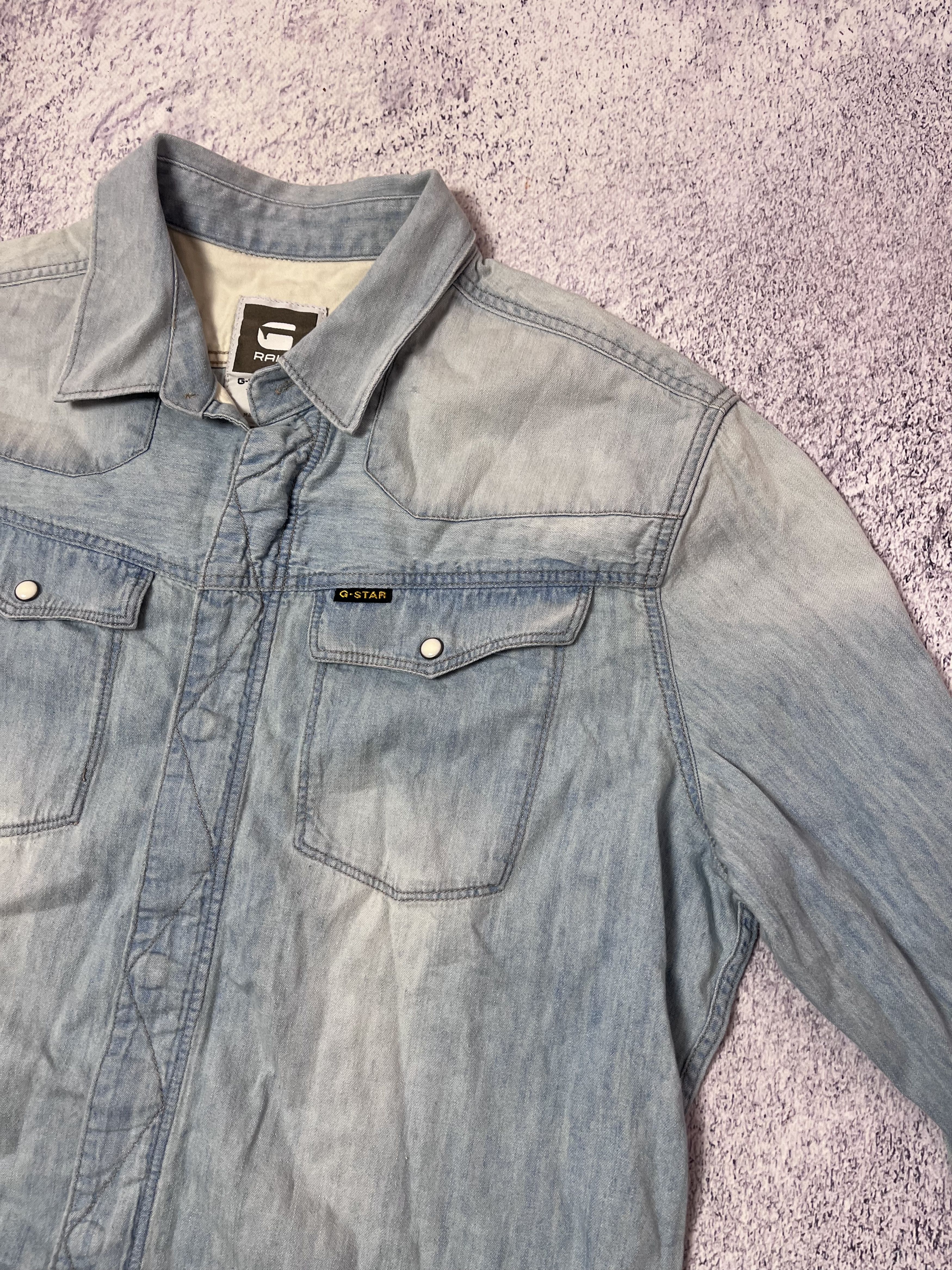 G-Star Mens vintage zip shirt G-Star Raw size Xl Size US XL / EU 56 / 4 - 8 Thumbnail