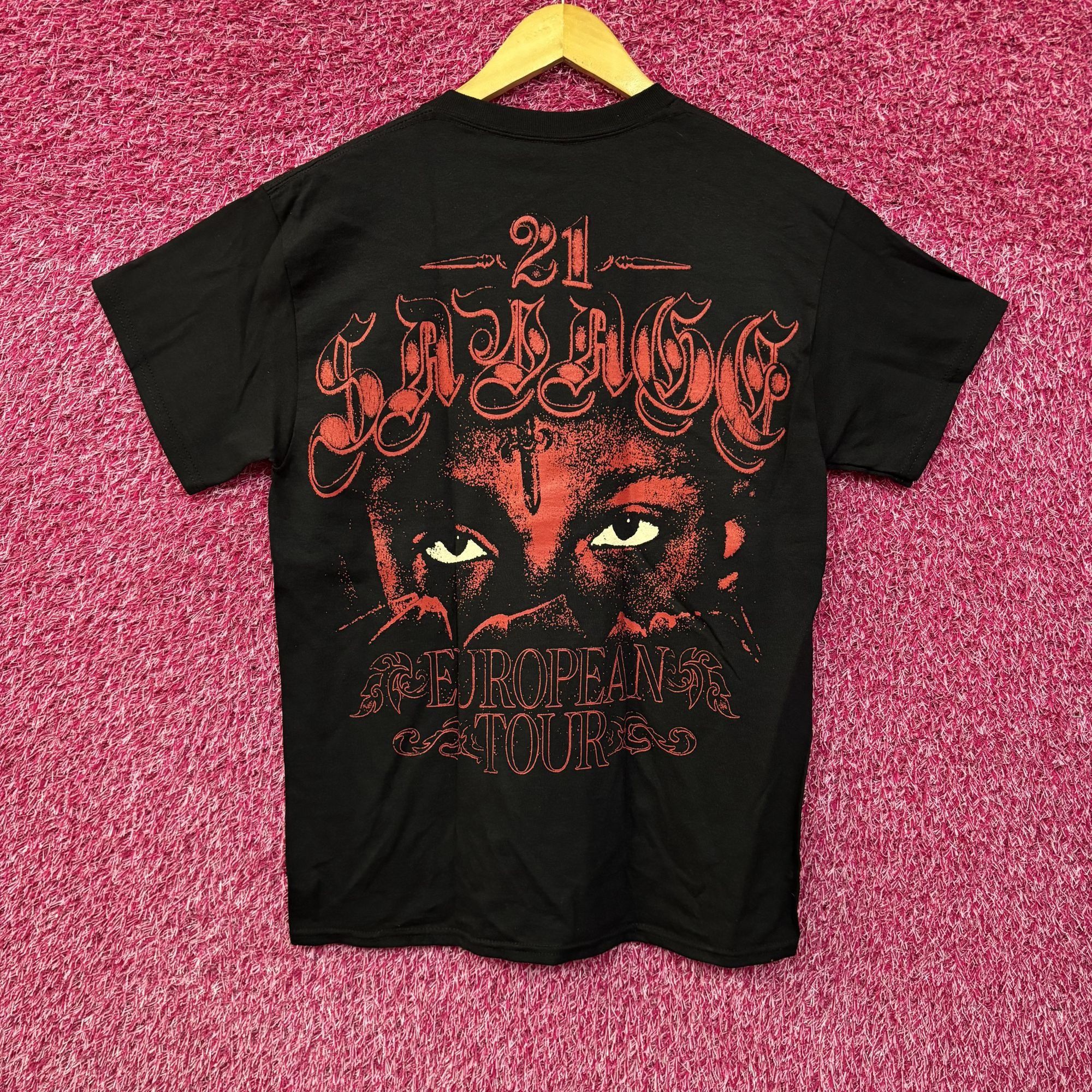 21 Savage 21 Savage European Tour Black T-Shirt Small Size US S / EU 44-46 / 1 - 3 Thumbnail