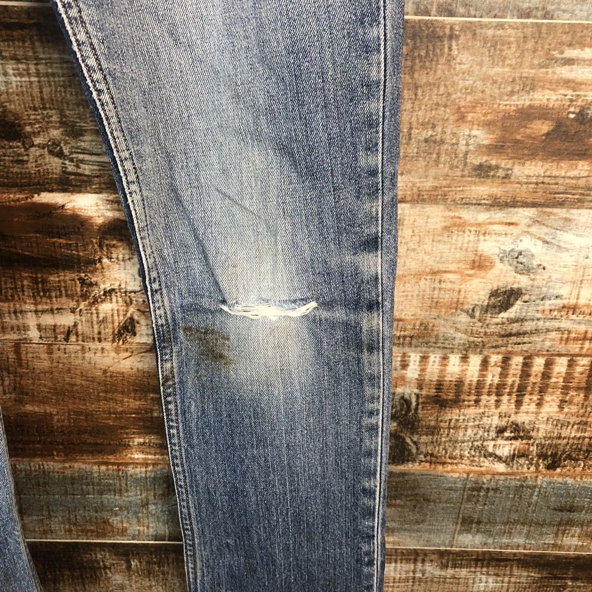 Levi's Levis Blue Distressed Denim Pants #A2076 Size US 29 - 10 Thumbnail